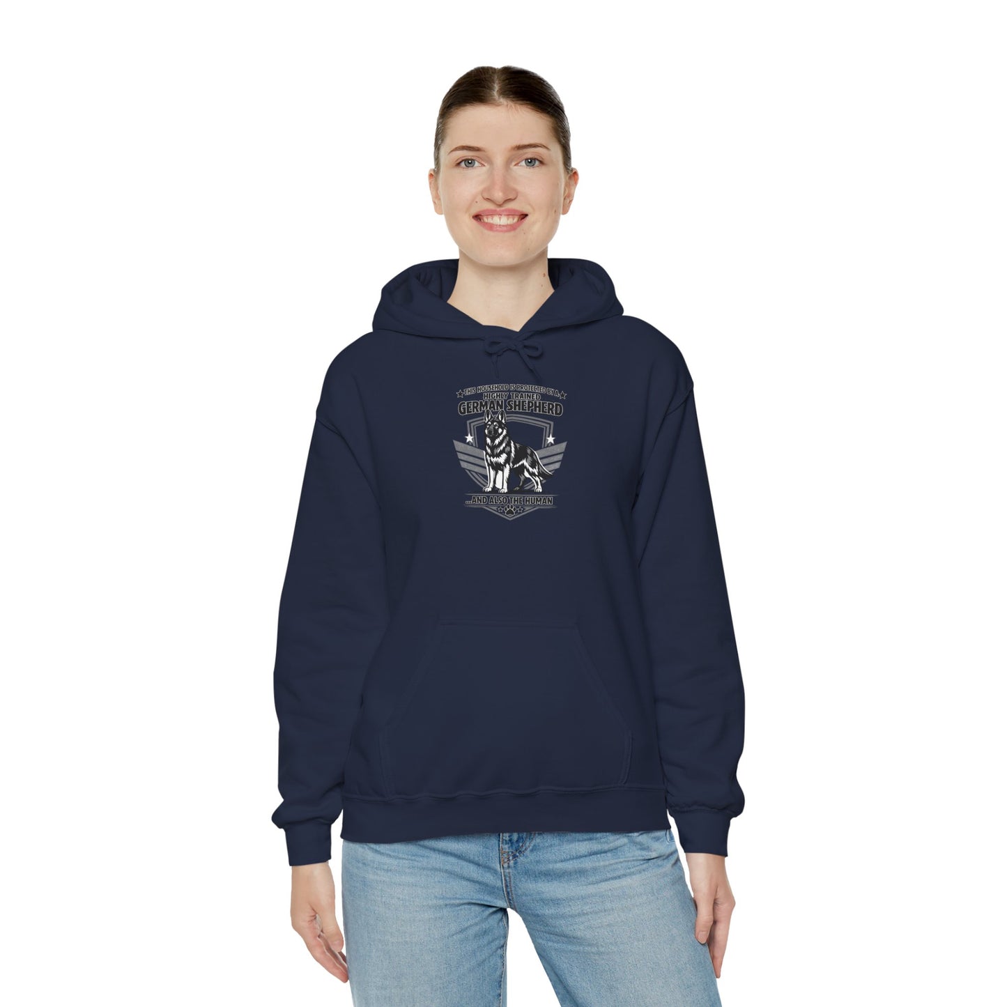 German Shepherd Hoodie – 'Loyal to the End' Vintage Dog Lover Sweatshirt