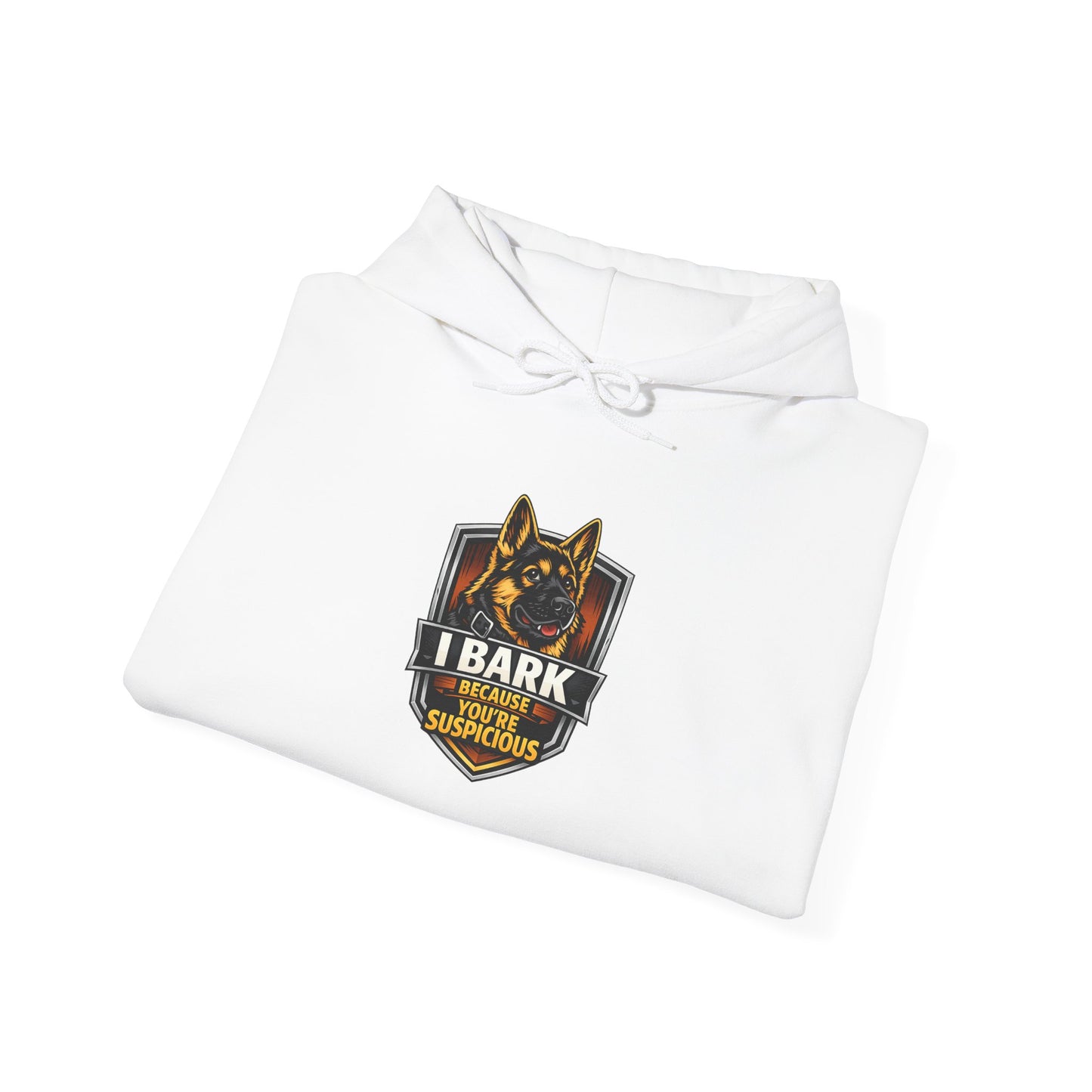 German Shepherd 'I Bark For My K9' Hoodie — Police K9 Dog Lover Sweatshirt