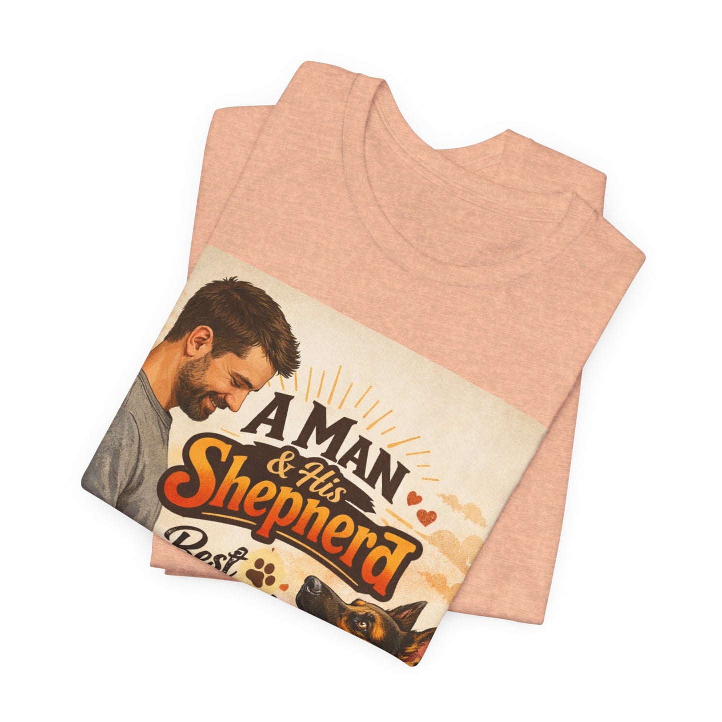 A Man & His Shepherd Best Friends For Life T‑Shirt — German Shepherd Dog Shirt