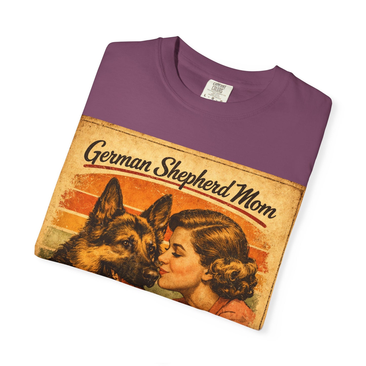 German Shepherd Mom Love & Fur Ever T-shirt | Vintage Dog Mom Tee