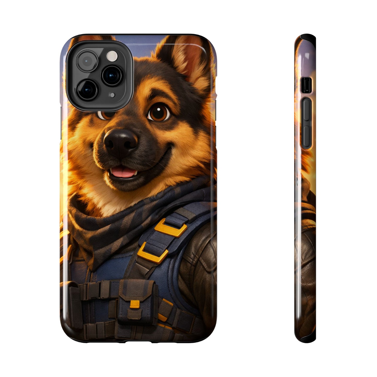 German Shepherd Tactical Hero Phone Case – Tough Protective Cover for iPhone & Samsung