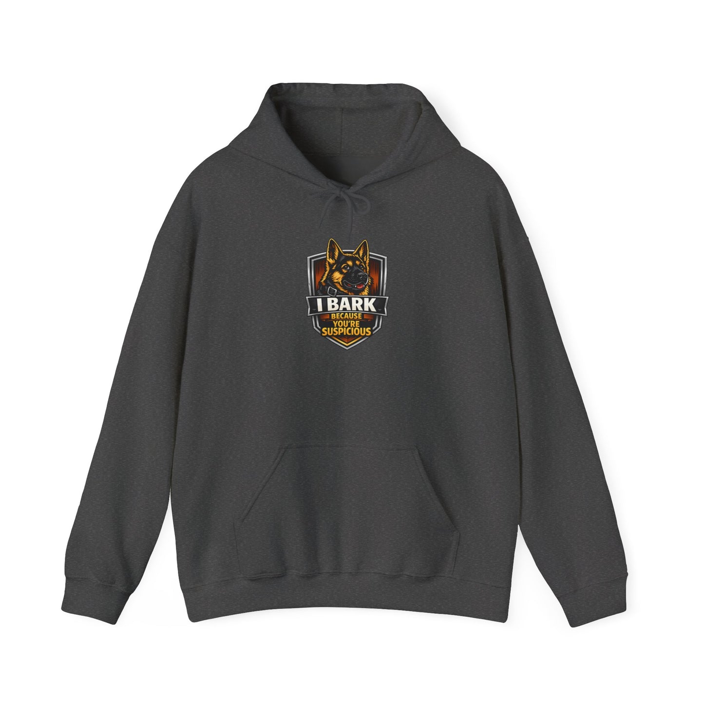 German Shepherd 'I Bark For My K9' Hoodie — Police K9 Dog Lover Sweatshirt