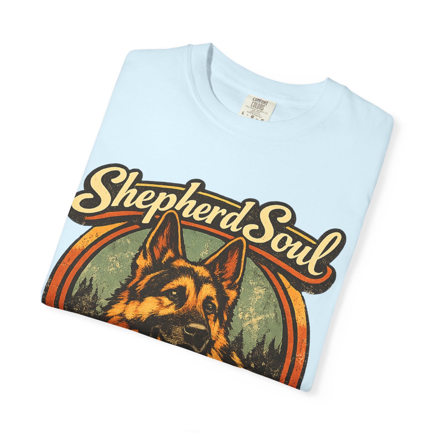 Shepherd Soul German Shepherd Portrait T-Shirt | Loyal Hearts Never Fade