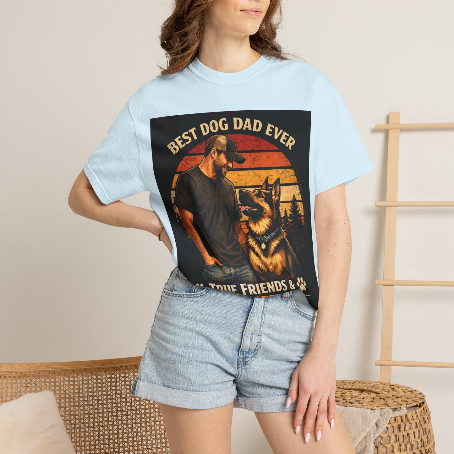 Best Dog Dad Ever T-shirt | True Friends & Loyal Partners graphic tee