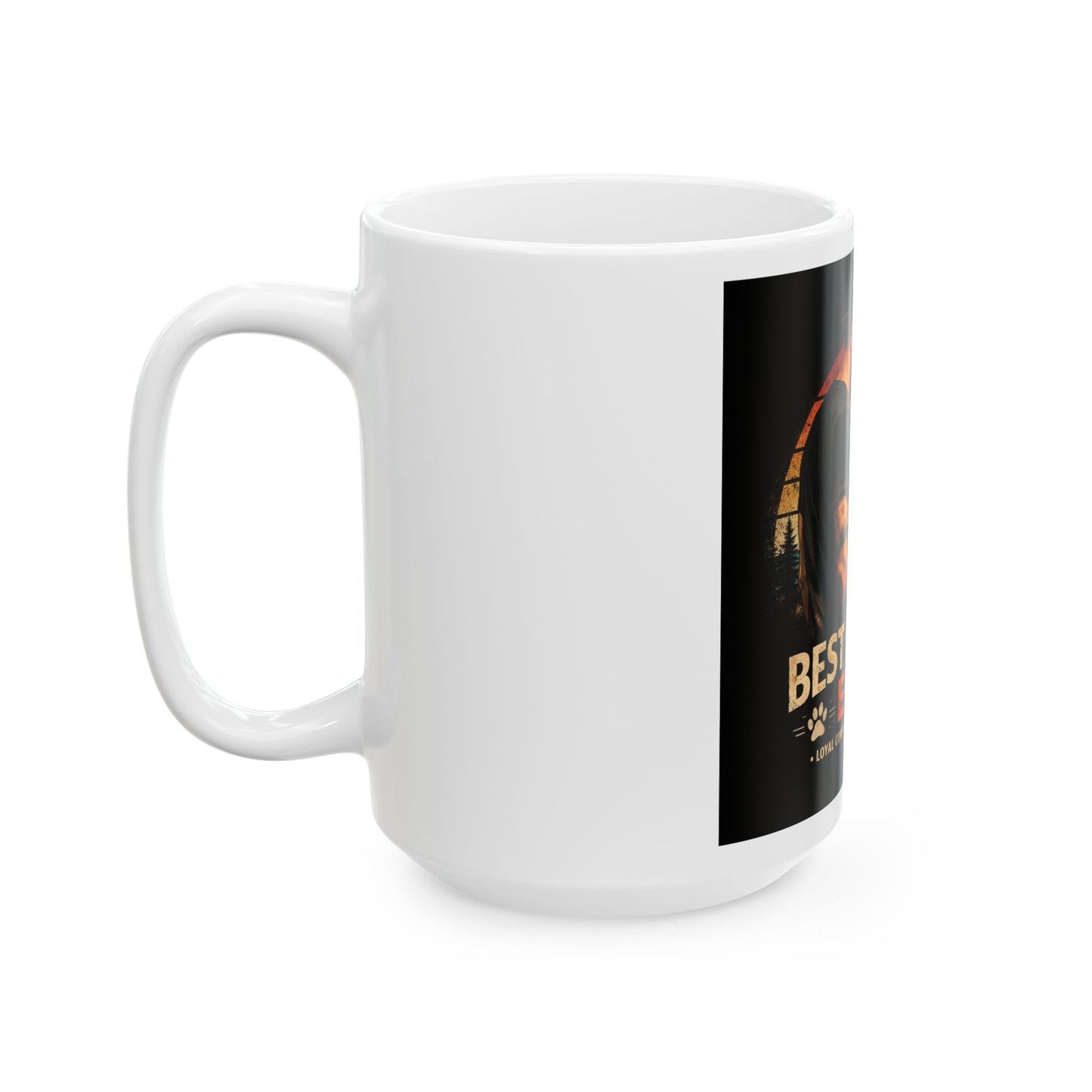 Best Dog Dad Ever Mug | German Shepherd Coffee Cup, Dog Lover Ceramic Mug
