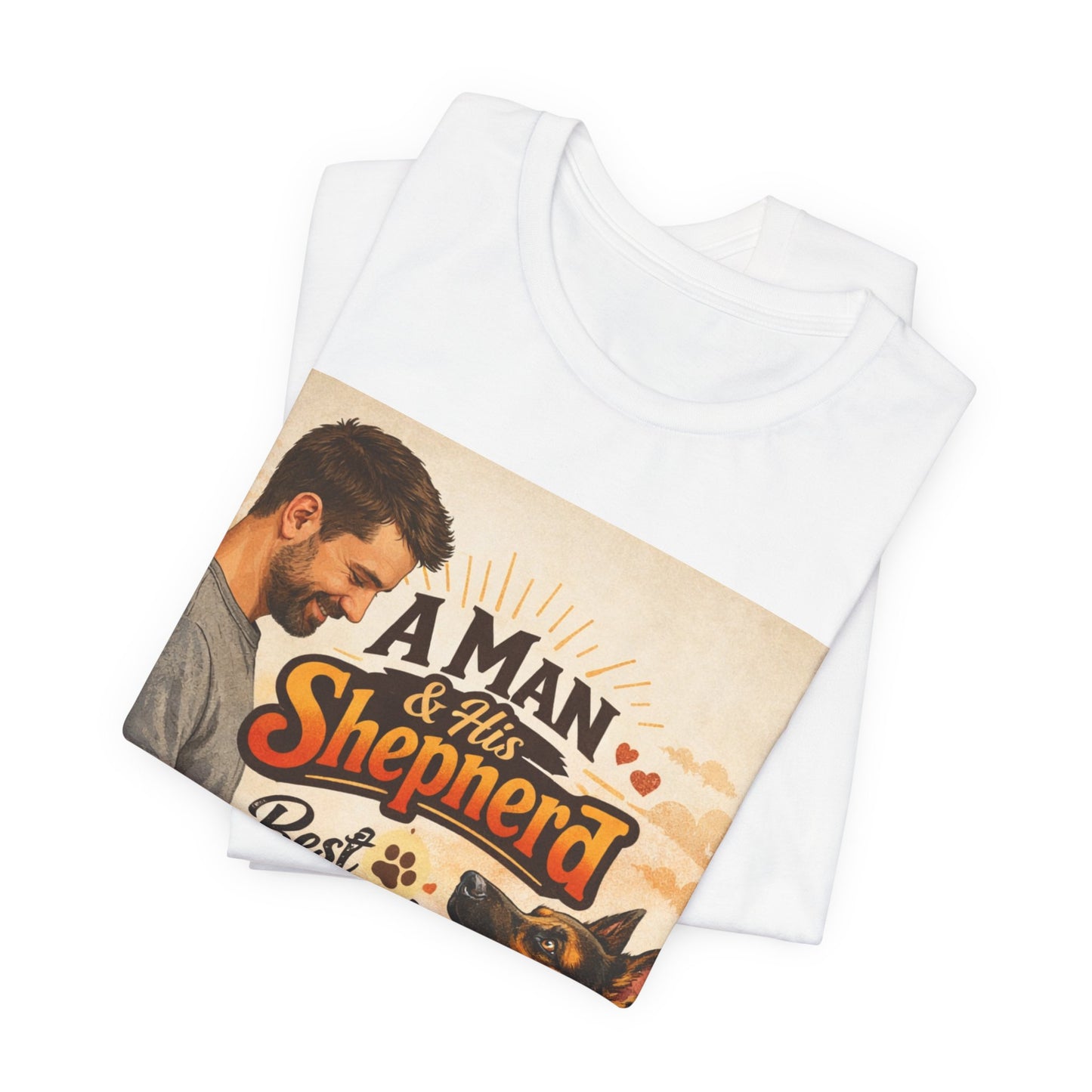 A Man & His Shepherd Best Friends For Life T‑Shirt — German Shepherd Dog Shirt