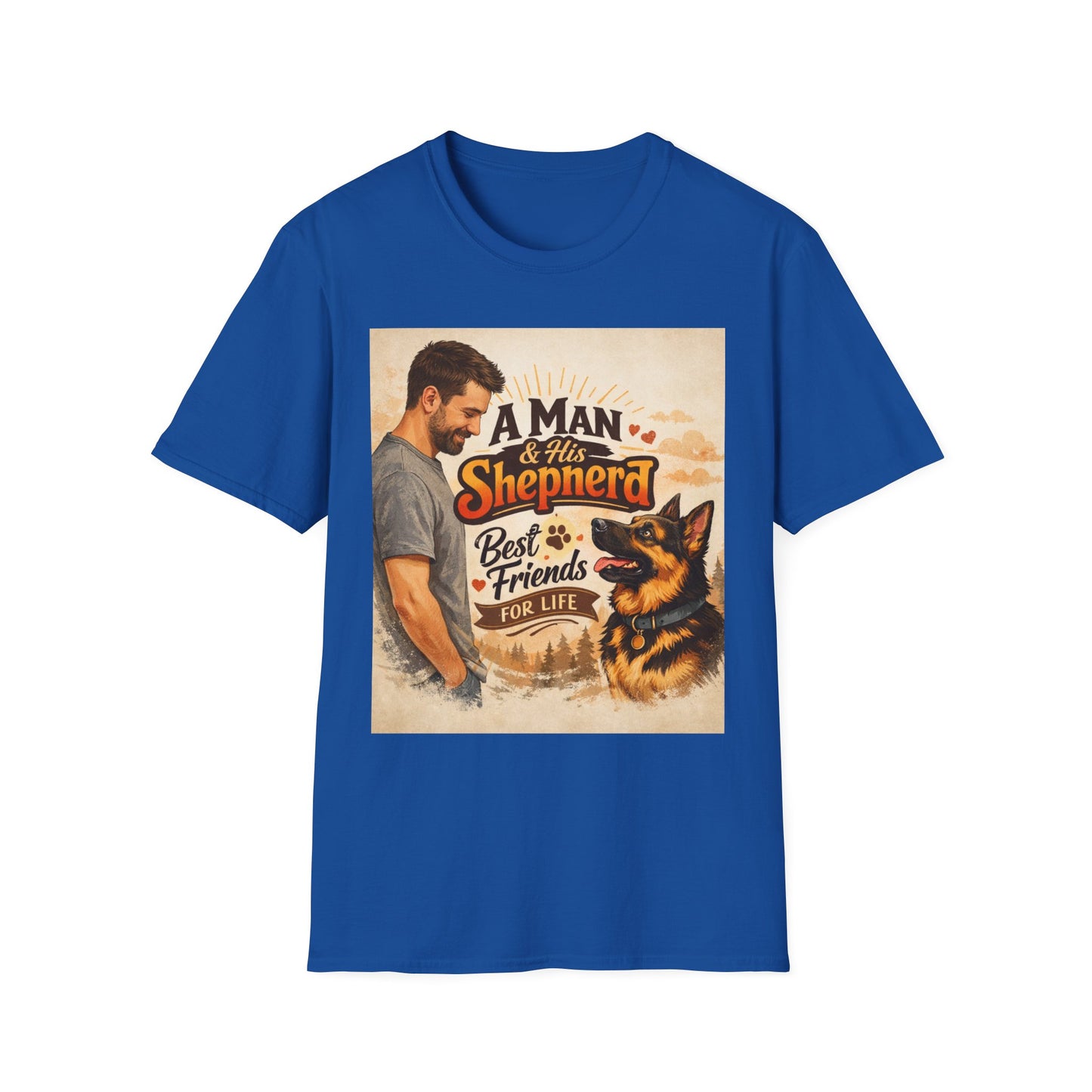 A Man & His Shepherd T‑Shirt — German Shepherd Dog Lover Tee