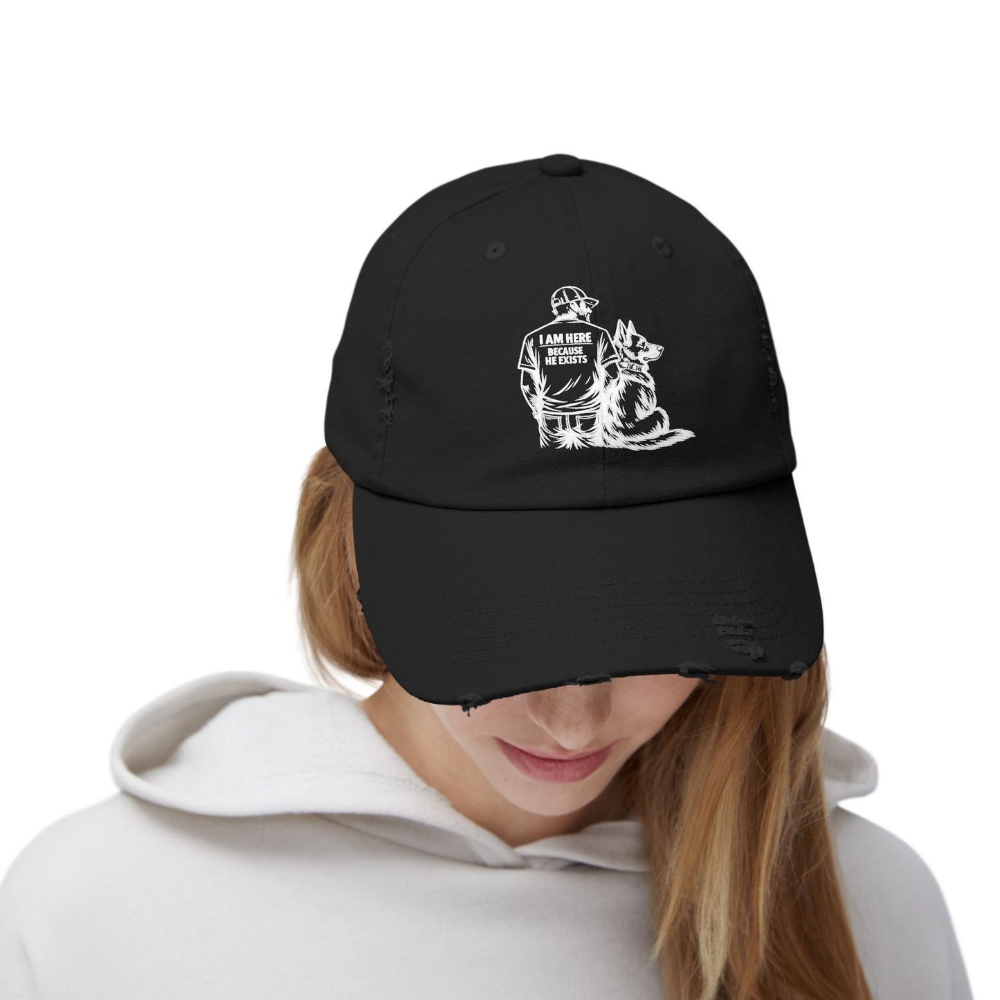 Distressed Dad & Dog Cap — Vintage Look Baseball Hat