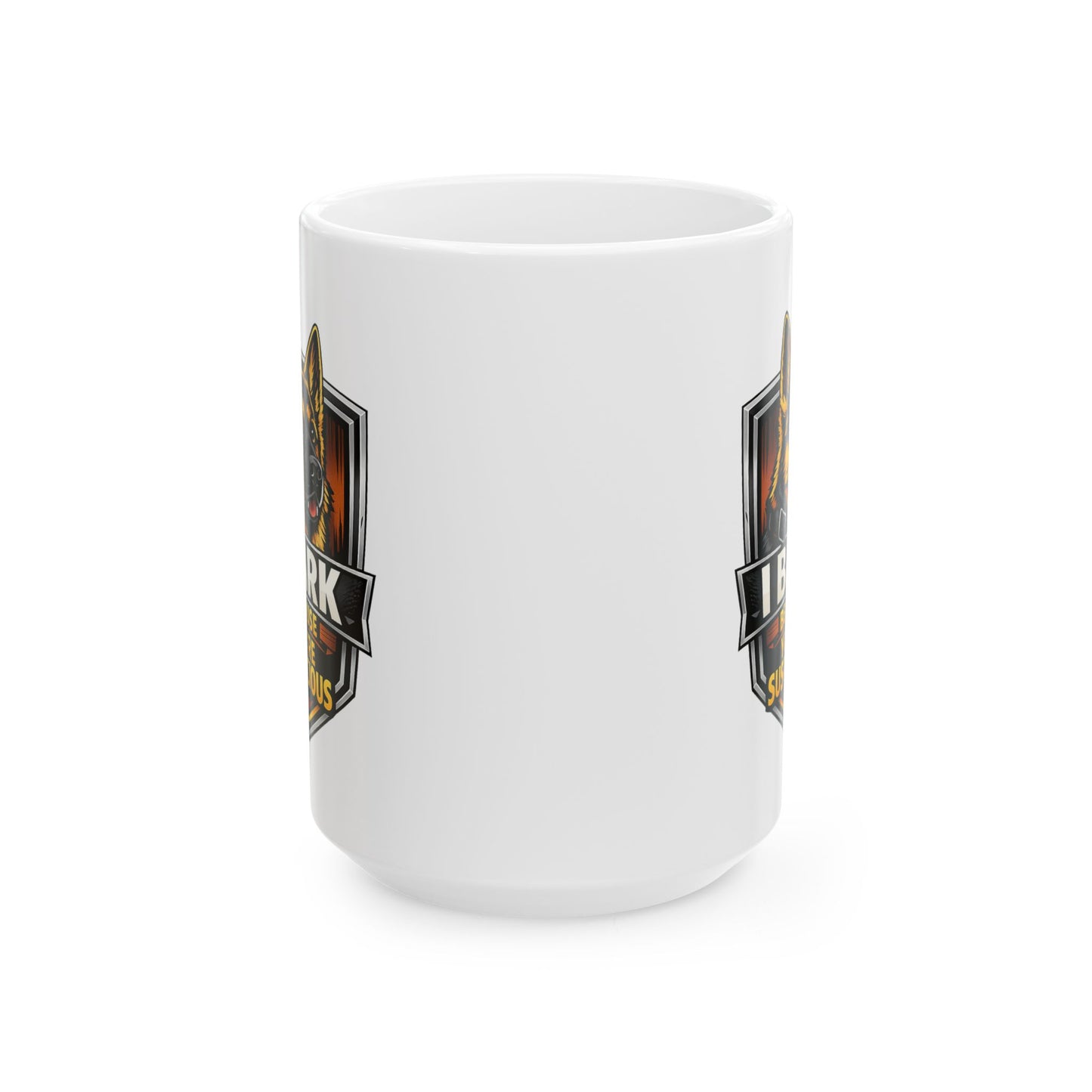 Ceramic Mug — Heavy Metal Flame Logo Coffee Cup