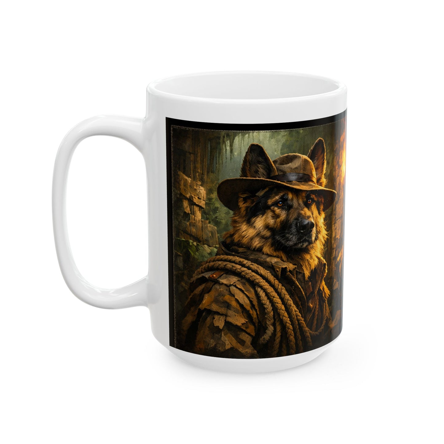 Shepherd Jones with Torch Mug | Indy Shepherd Ceramic Coffee Mug