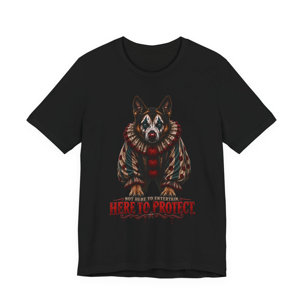 Not Here to Entertain, Here to Protect German Shepherd Halloween T-Shirt