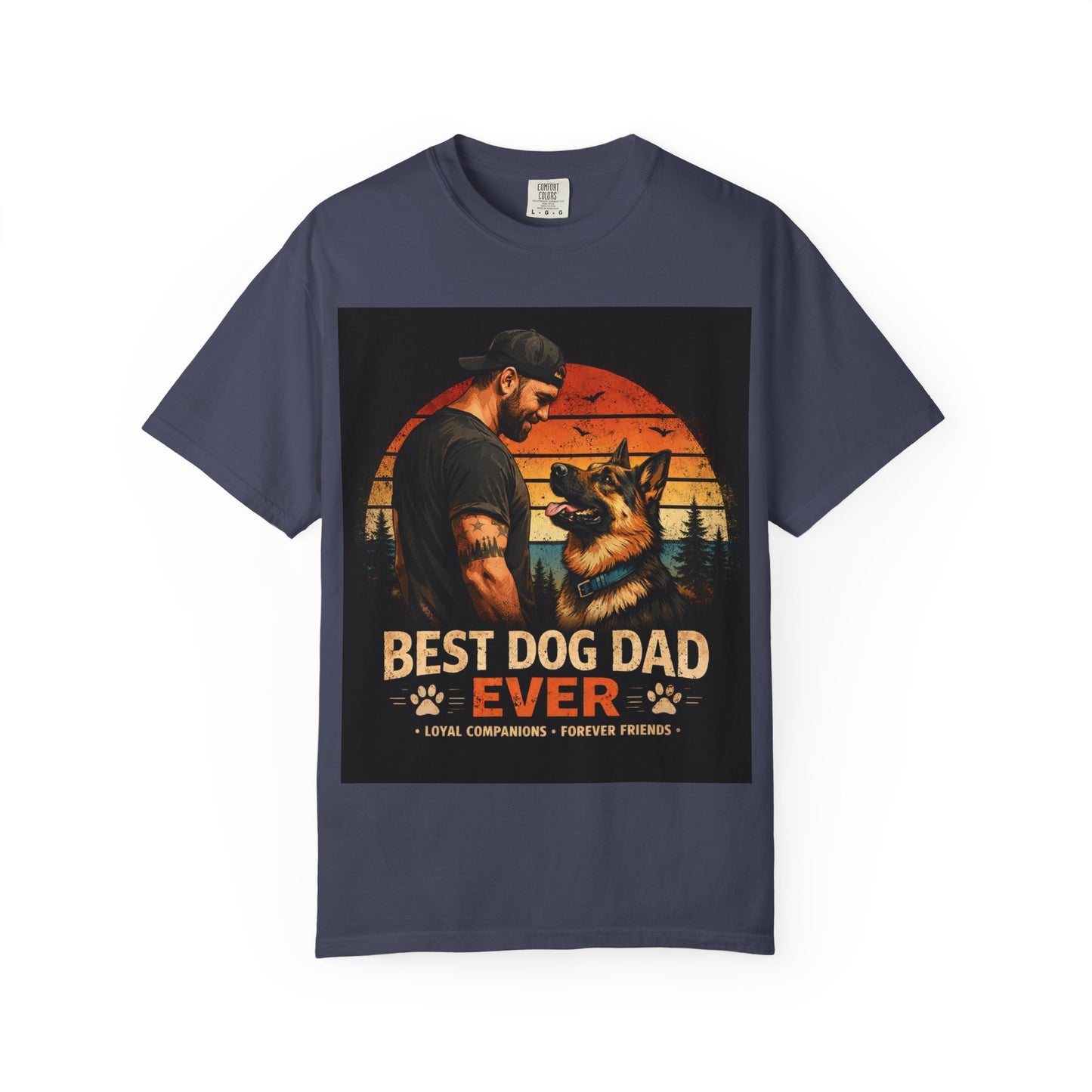 Best Dog Dad Ever German Shepherd T-Shirt | Dog Dad Shirt | Gift for German Shepherd Owners