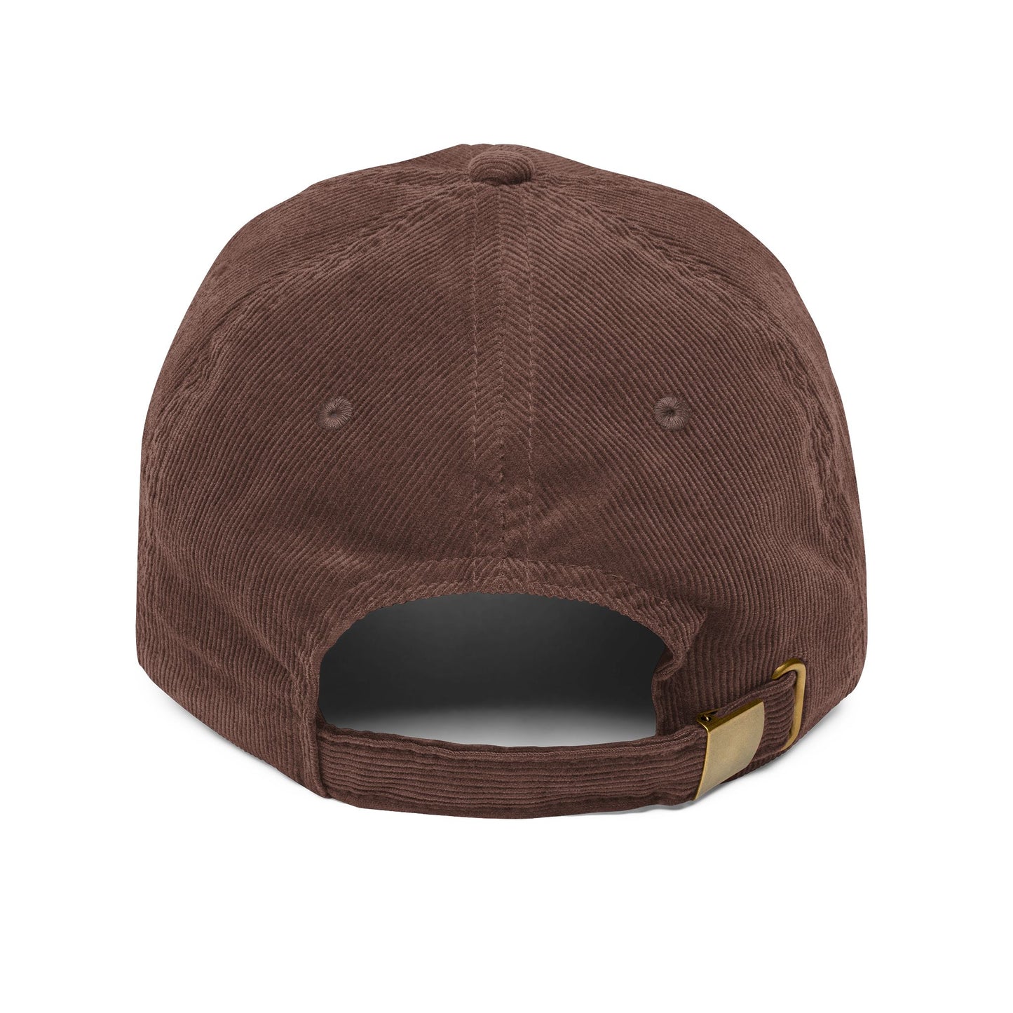 Vintage Corduroy Embroidered Cap – Retro Badge Baseball Hat
