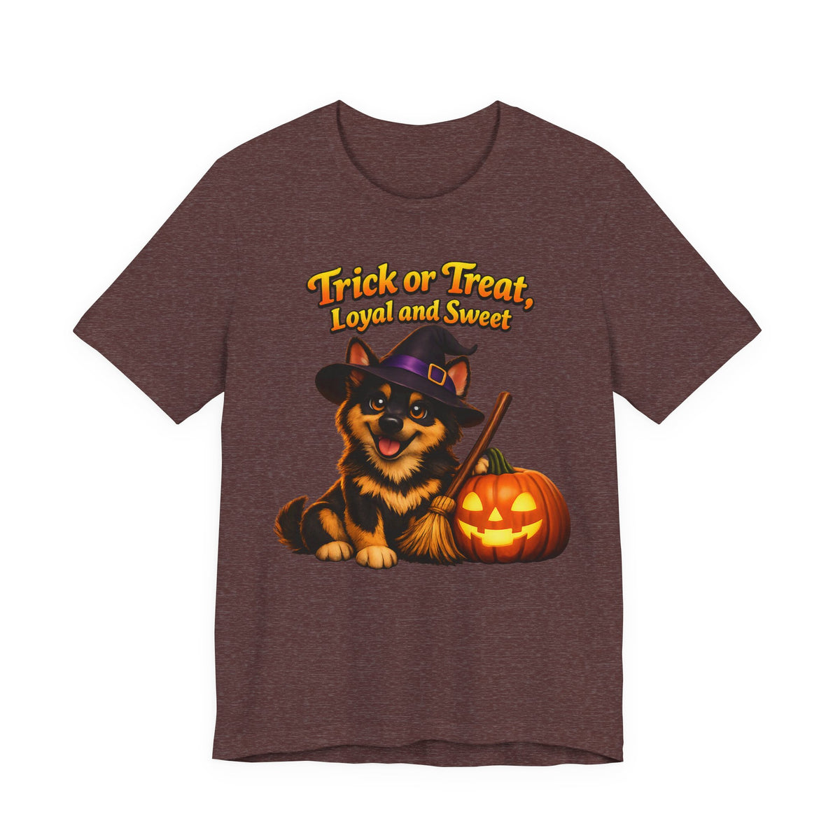 German Shepherd Halloween Witch Shirt – Trick or Treat, Loyal and Sweet