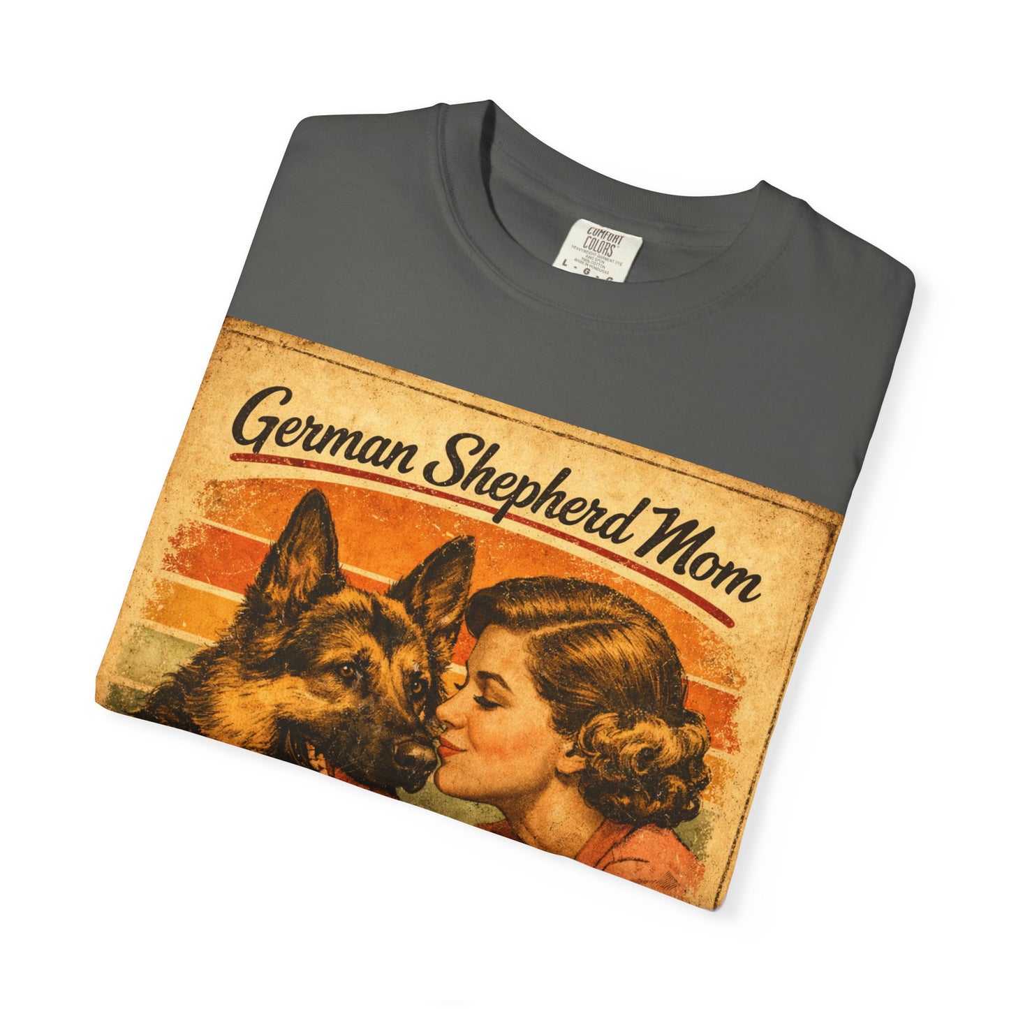 German Shepherd Mom Love & Fur Ever T-shirt | Vintage Dog Mom Tee