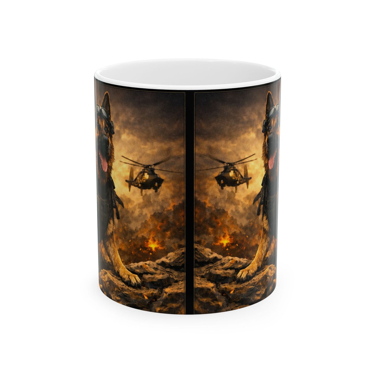 Military K9 German Shepherd Mug | Tactical Working Dog Coffee Cup