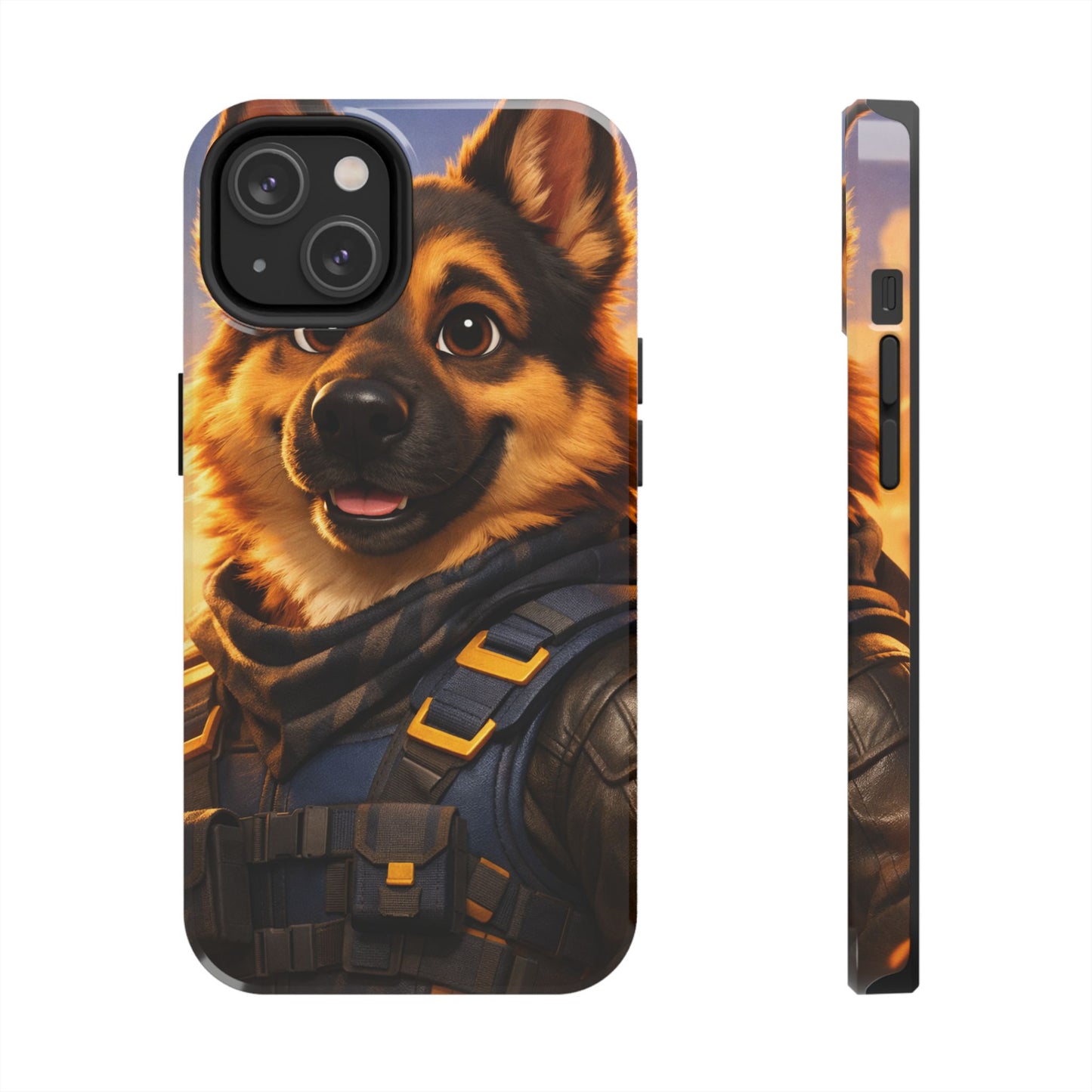 German Shepherd Tactical Hero Phone Case – Tough Protective Cover for iPhone & Samsung