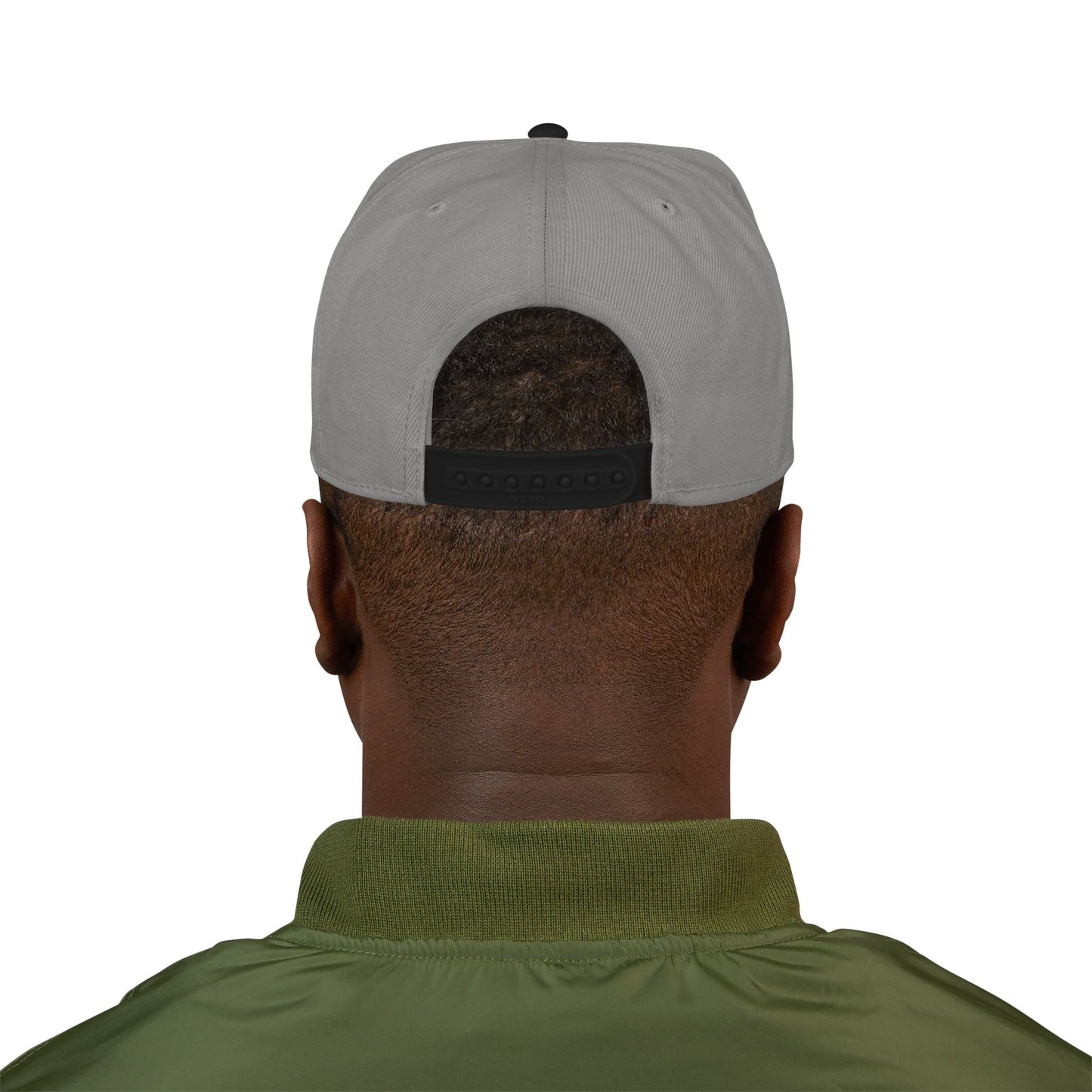 Embroidered Crown Skull Snapback Hat — Streetwear Baseball Cap with Gold Accent