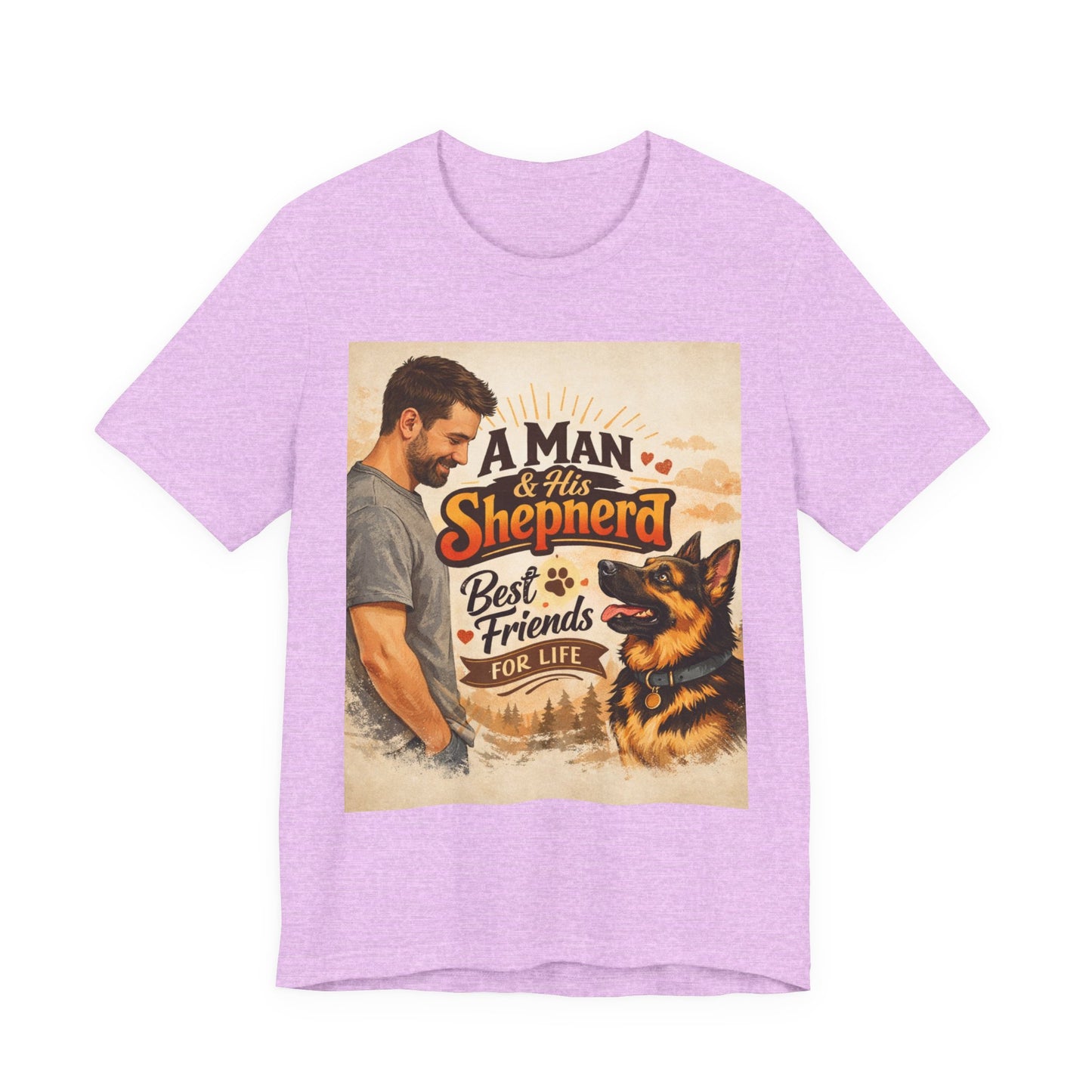 A Man & His Shepherd Best Friends For Life T‑Shirt — German Shepherd Dog Shirt