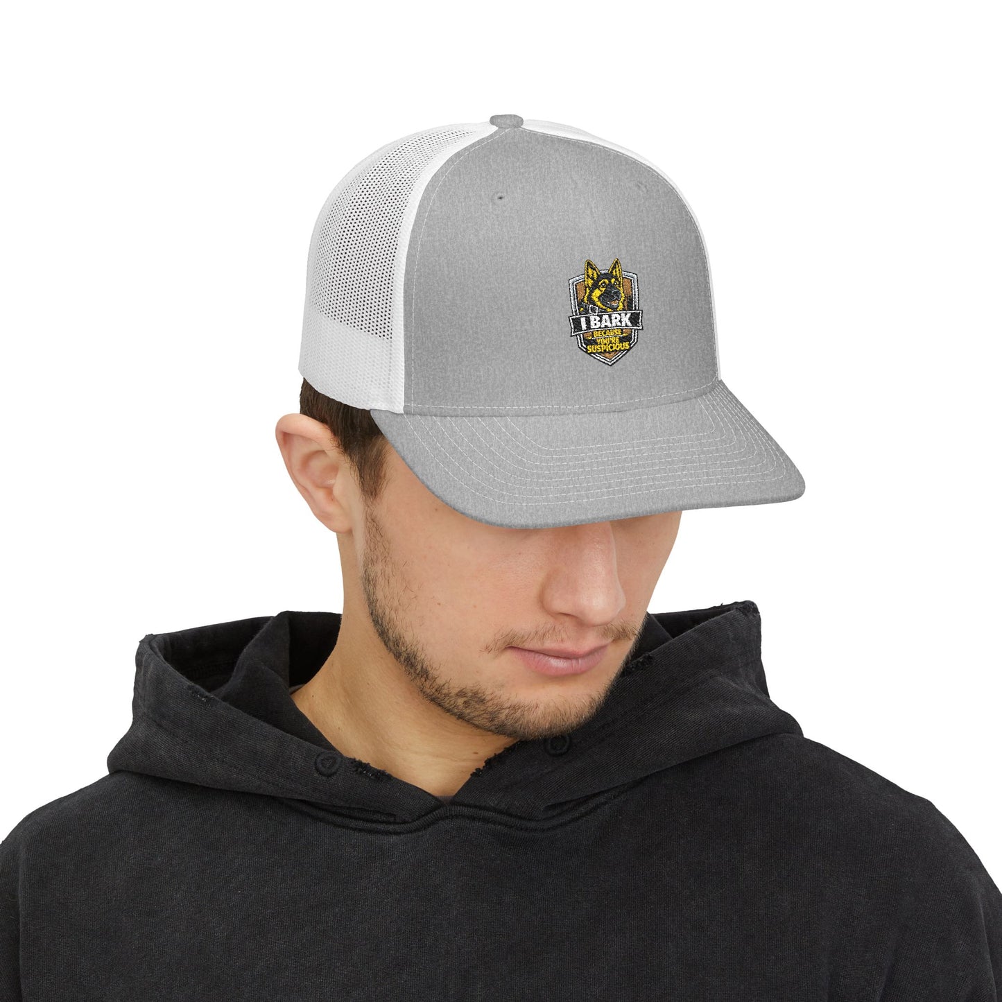 Trucker Cap – Yellow K9 Police Patch Snapback