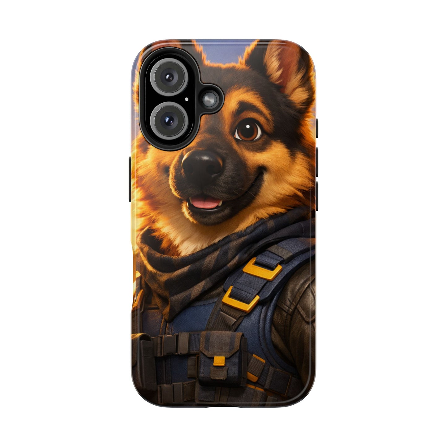 German Shepherd Tactical Hero Phone Case – Tough Protective Cover for iPhone & Samsung