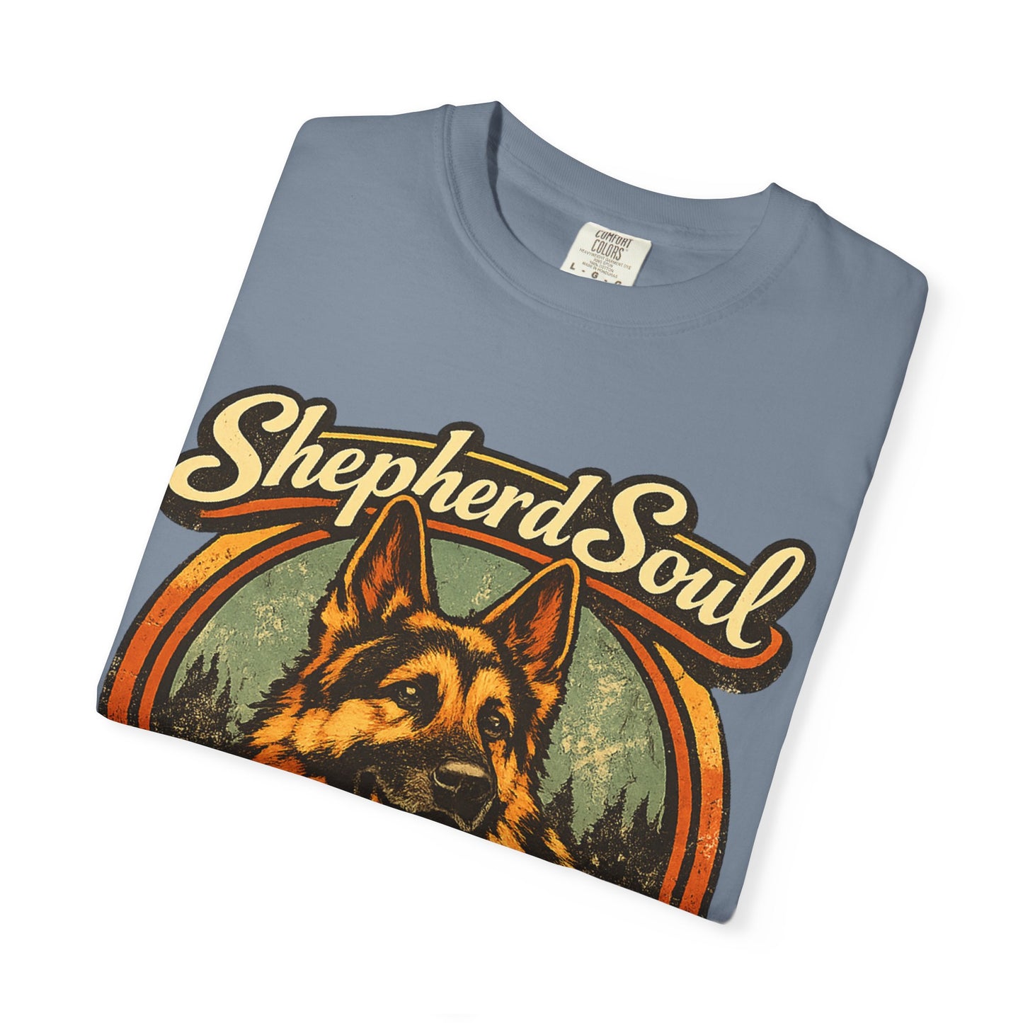 Shepherd Soul German Shepherd Portrait T-Shirt | Loyal Hearts Never Fade