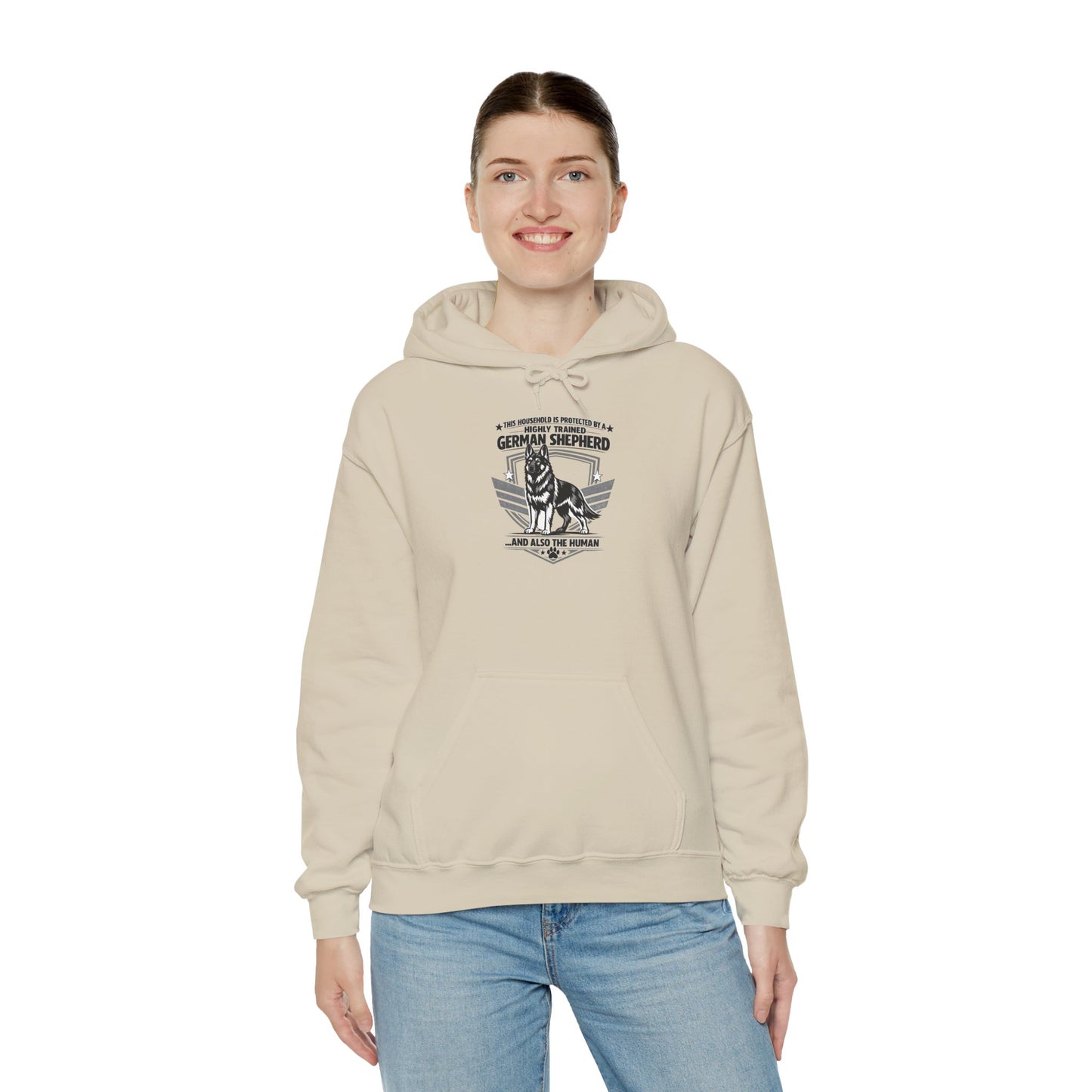 German Shepherd Hoodie – 'Loyal to the End' Vintage Dog Lover Sweatshirt
