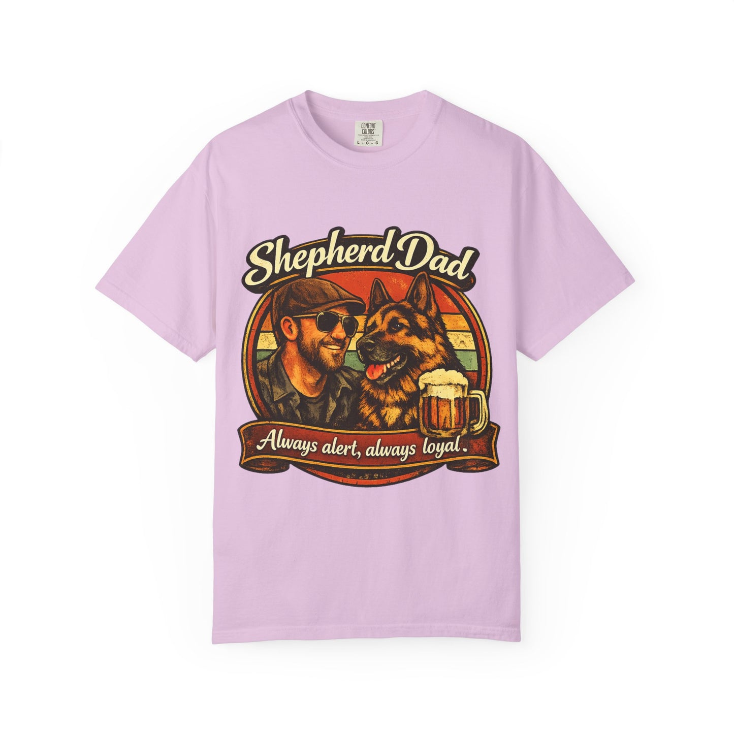 Shepherd Dad graphic T-Shirt | German Shepherd owner tee, dog lover shirt