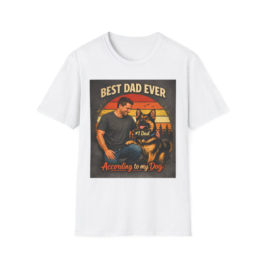 Best Dad Ever German Shepherd T-Shirt | Dog Dad Shirt | Gift for German Shepherd Owners