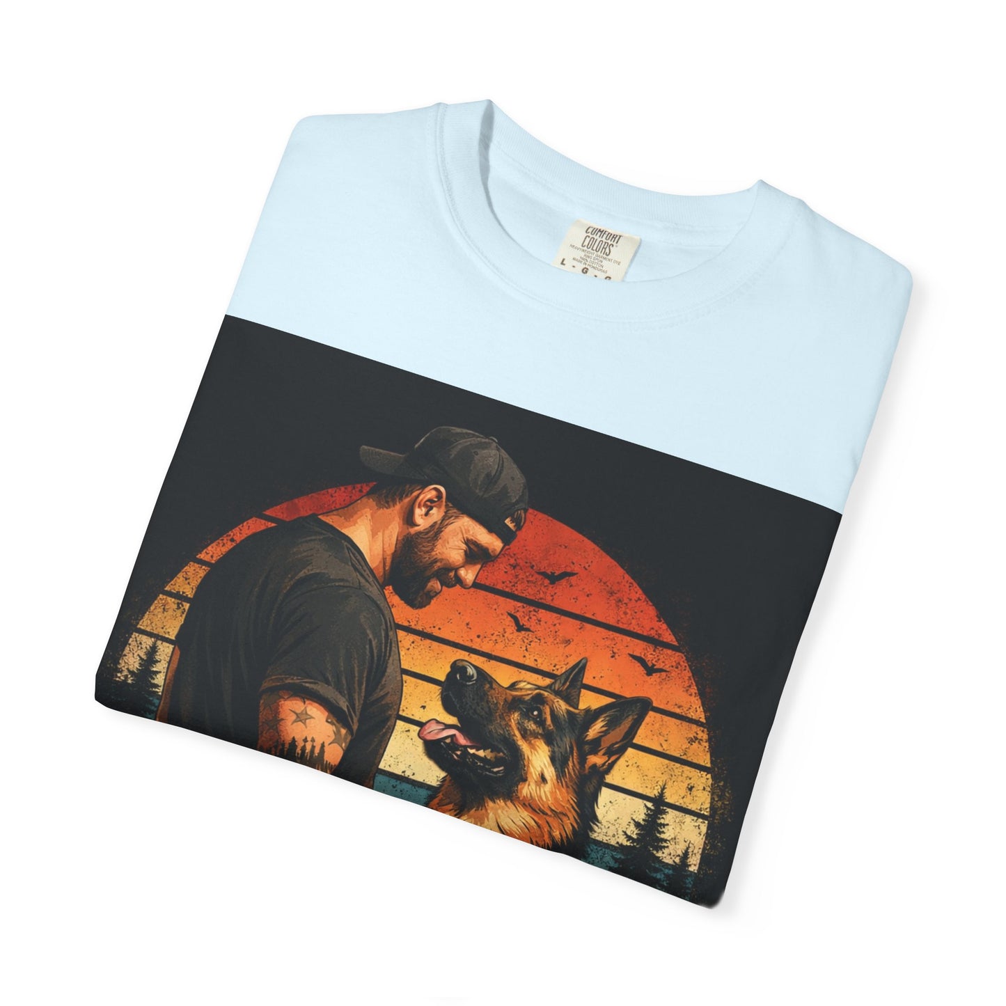 Best Dog Dad Ever Shirt | German Shepherd Dog Dad Tee | Loyal Companions Forever Friends | Comfort Colors 1717 Vintage Tee