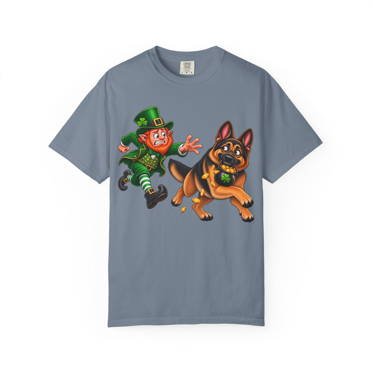 German Shepherd St. Patrick’s Day Shirt – Funny Leprechaun Chase GSD Tee