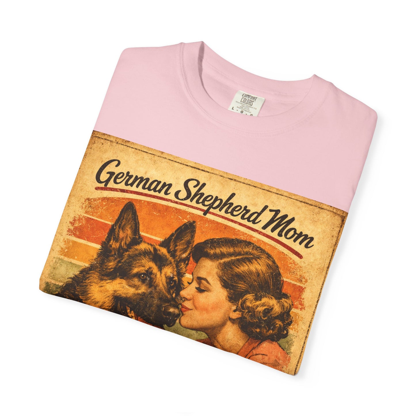 German Shepherd Mom Love & Fur Ever T-shirt | Vintage Dog Mom Tee