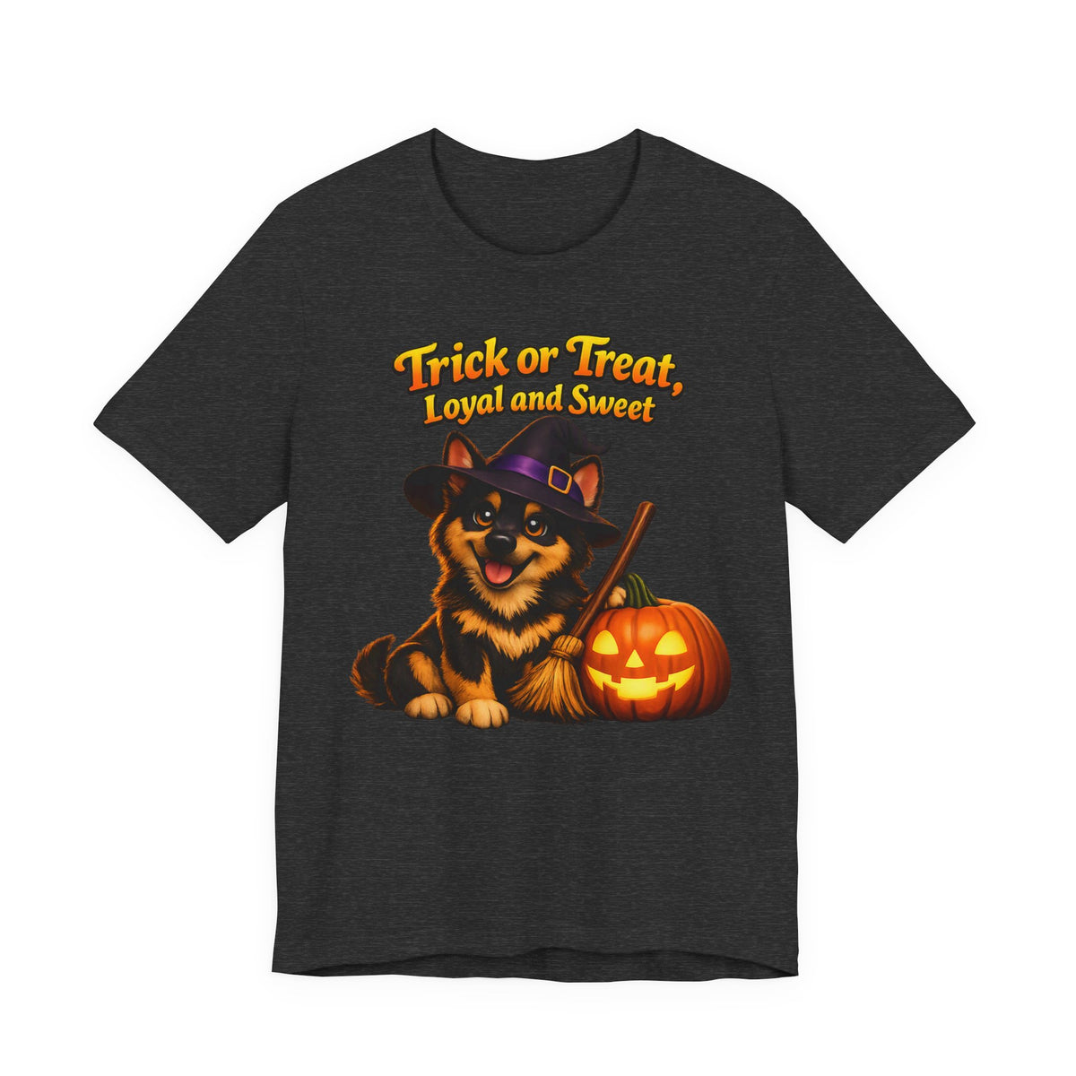 German Shepherd Halloween Witch Shirt – Trick or Treat, Loyal and Sweet