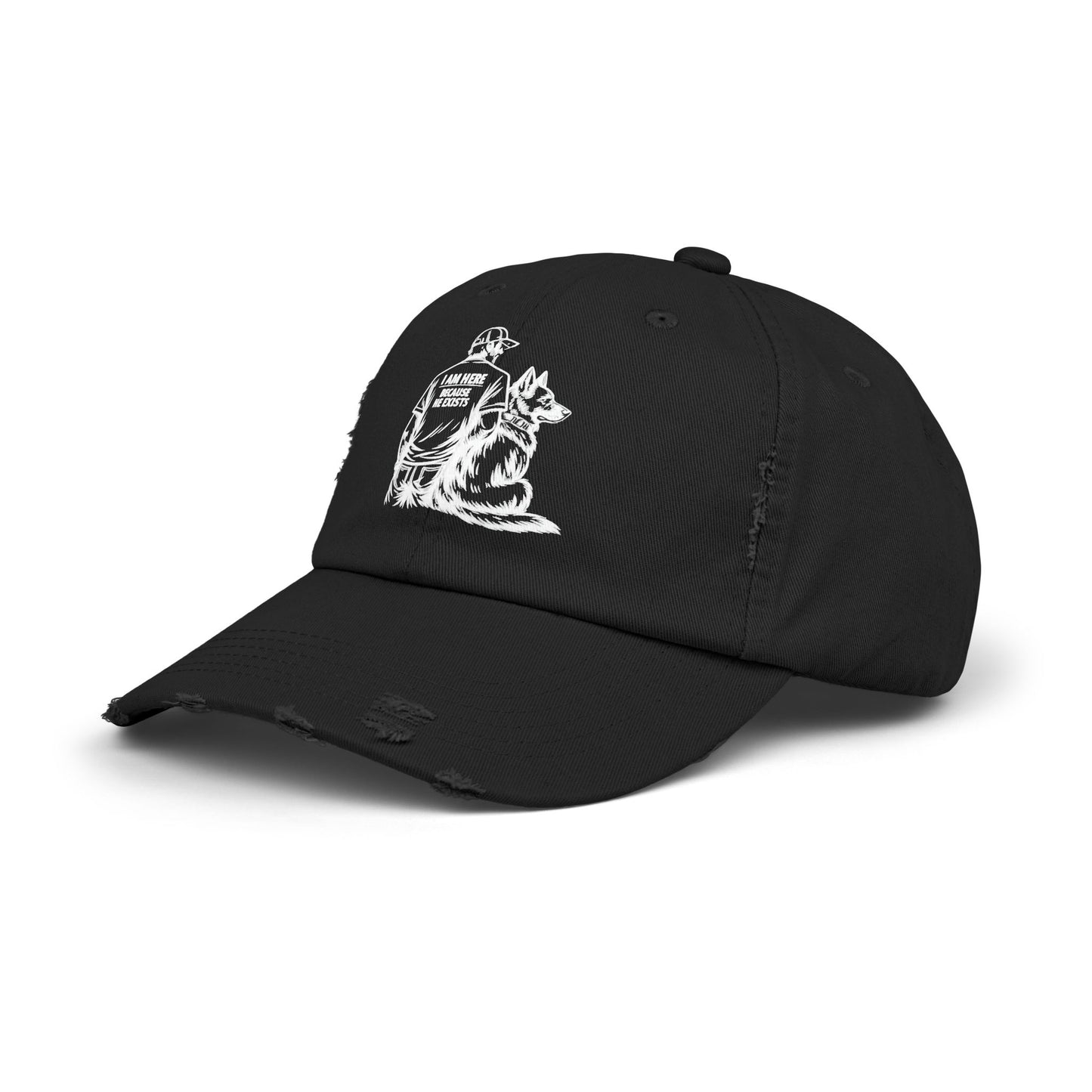 Distressed Dad & Dog Cap — Vintage Look Baseball Hat