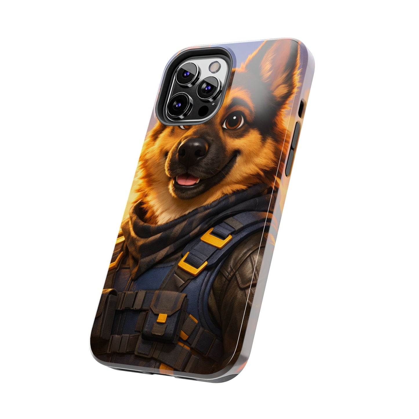 German Shepherd Tactical Hero Phone Case – Tough Protective Cover for iPhone & Samsung