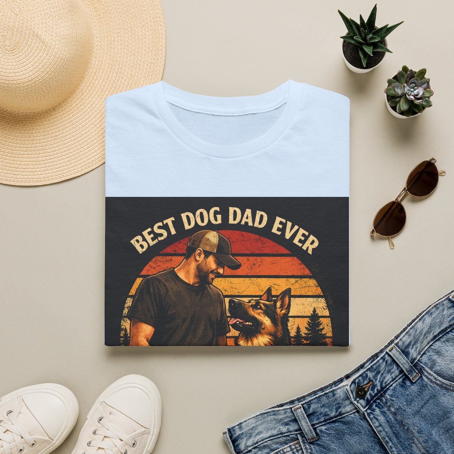 Best Dog Dad Ever T-Shirt | Dog Dad Shirt, German Shepherd Tee