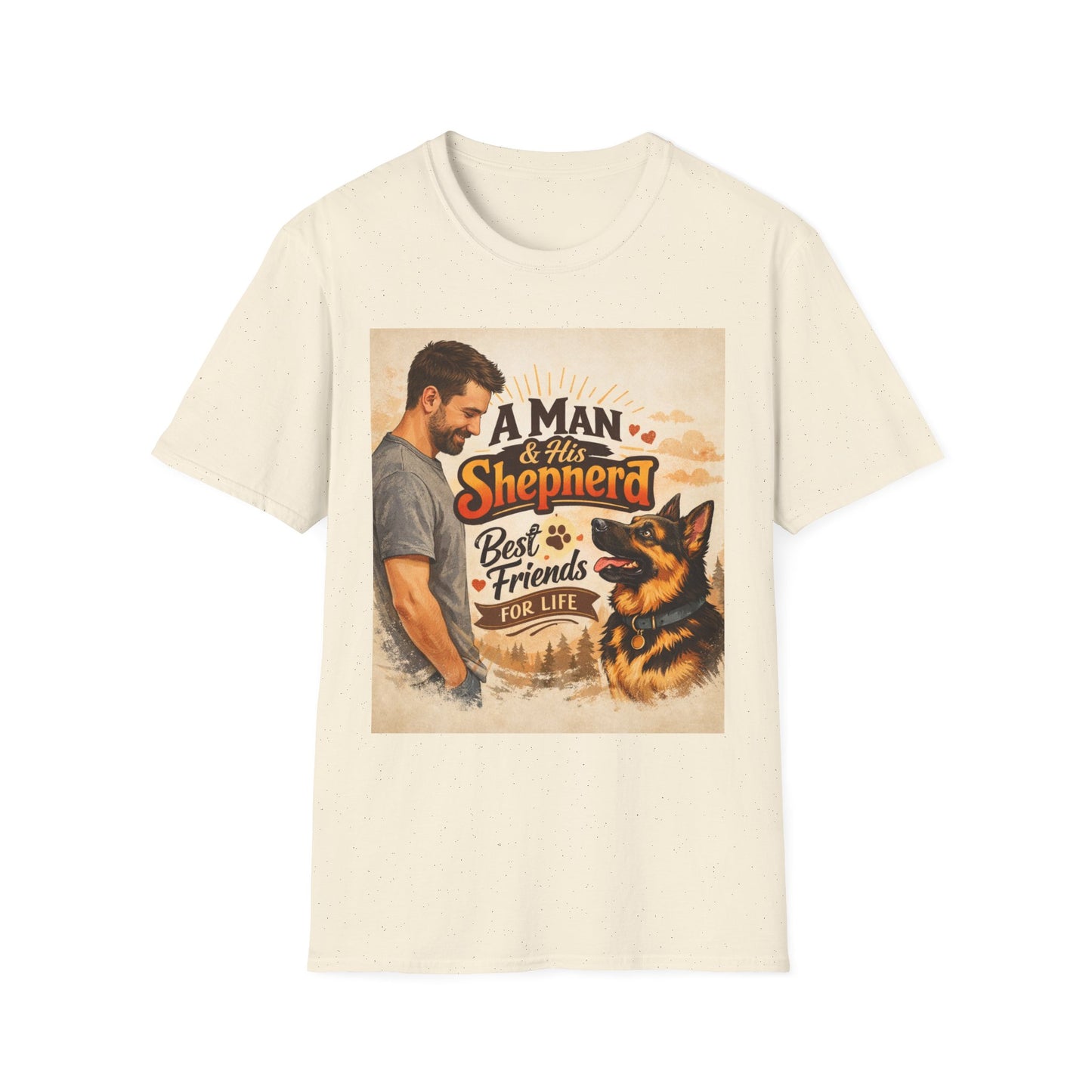 A Man & His Shepherd T‑Shirt — German Shepherd Dog Lover Tee