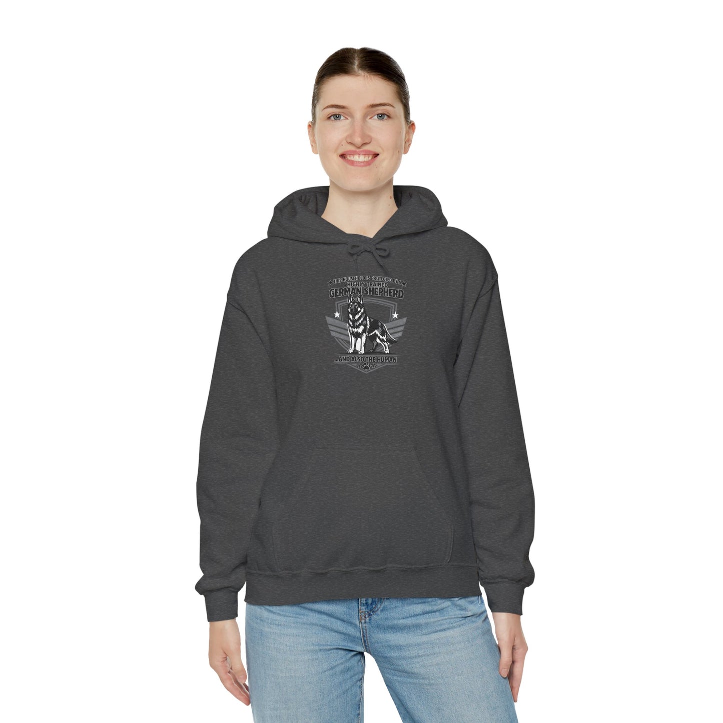 German Shepherd Hoodie – 'Loyal to the End' Vintage Dog Lover Sweatshirt