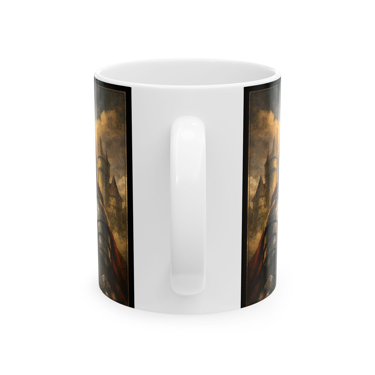 Medieval Knight Illustration Mug | Ceramic Coffee Cup
