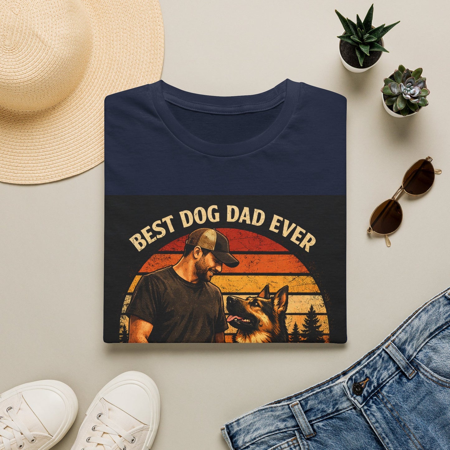Best Dog Dad Ever T-Shirt | Dog Dad Shirt, German Shepherd Tee