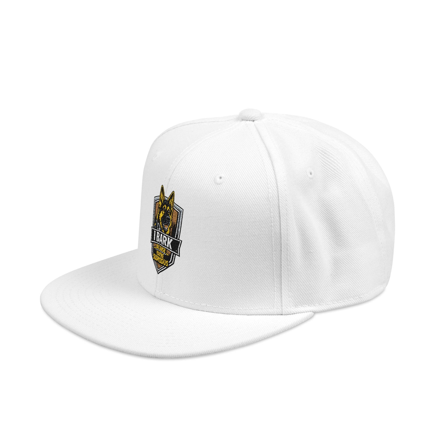 Embroidered Crown Skull Snapback Hat — Streetwear Baseball Cap with Gold Accent