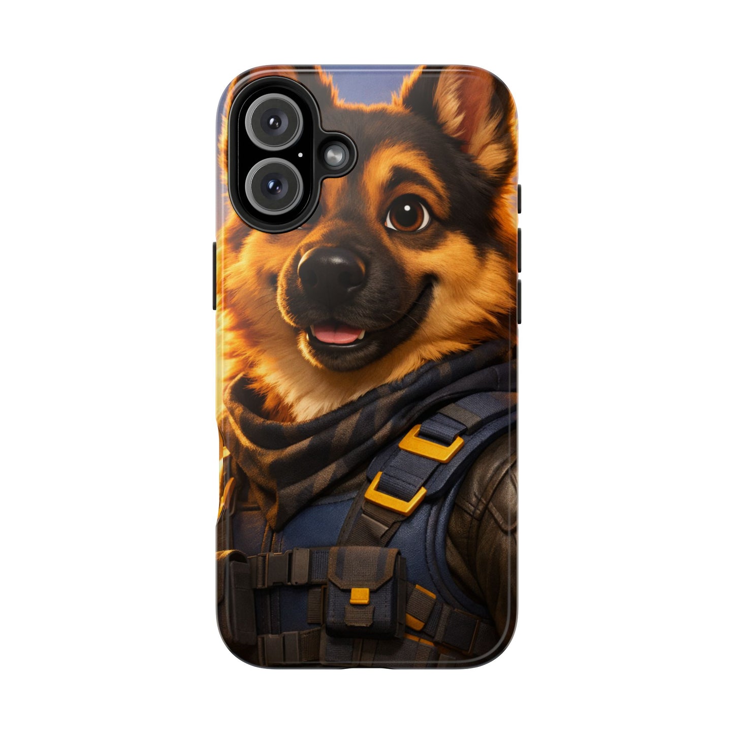 German Shepherd Tactical Hero Phone Case – Tough Protective Cover for iPhone & Samsung