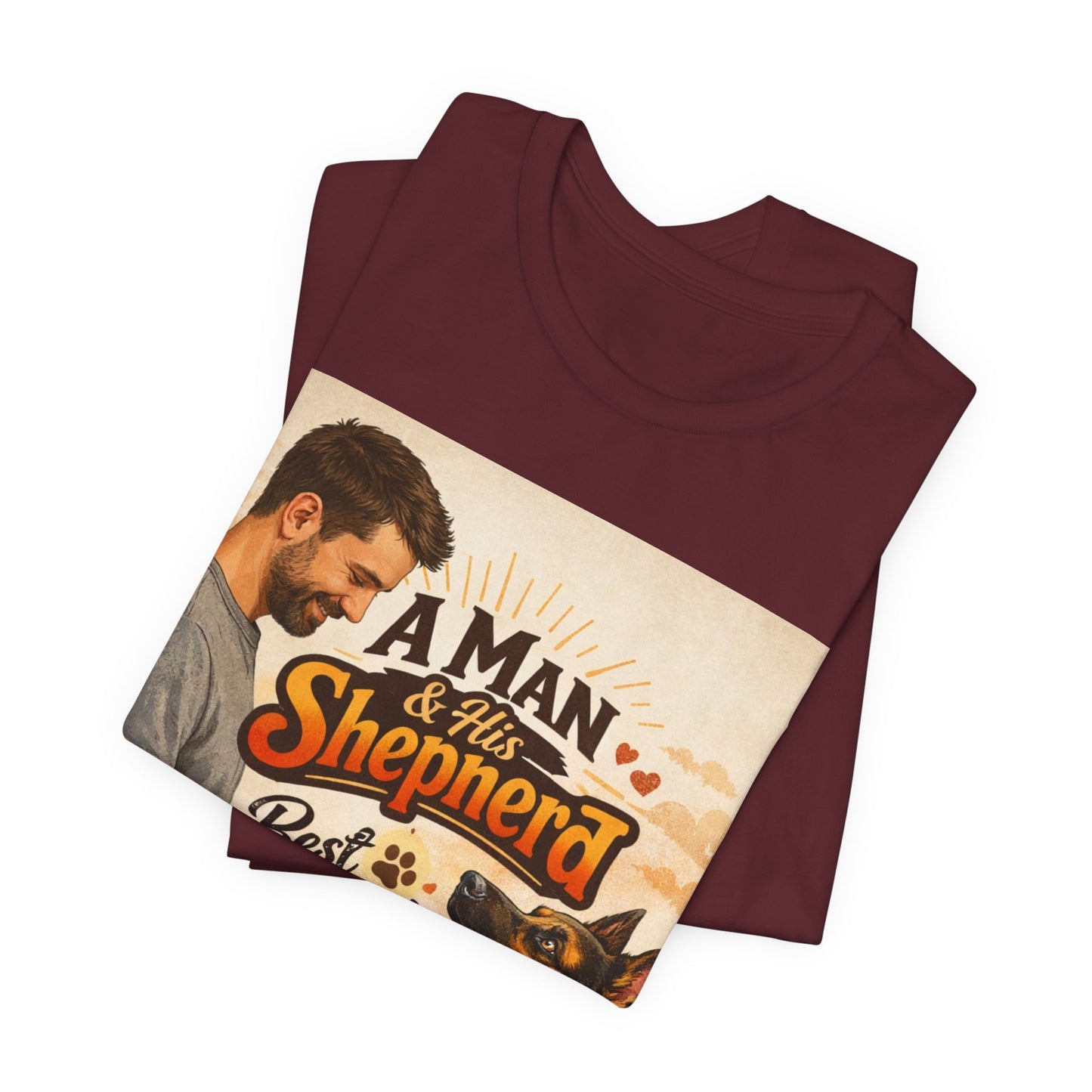 A Man & His Shepherd Best Friends For Life T‑Shirt — German Shepherd Dog Shirt