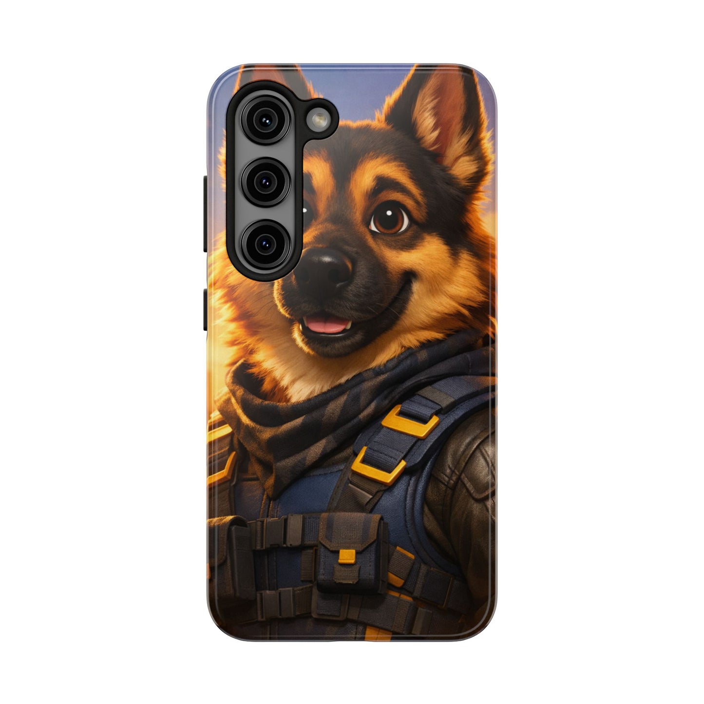 German Shepherd Tactical Hero Phone Case – Tough Protective Cover for iPhone & Samsung