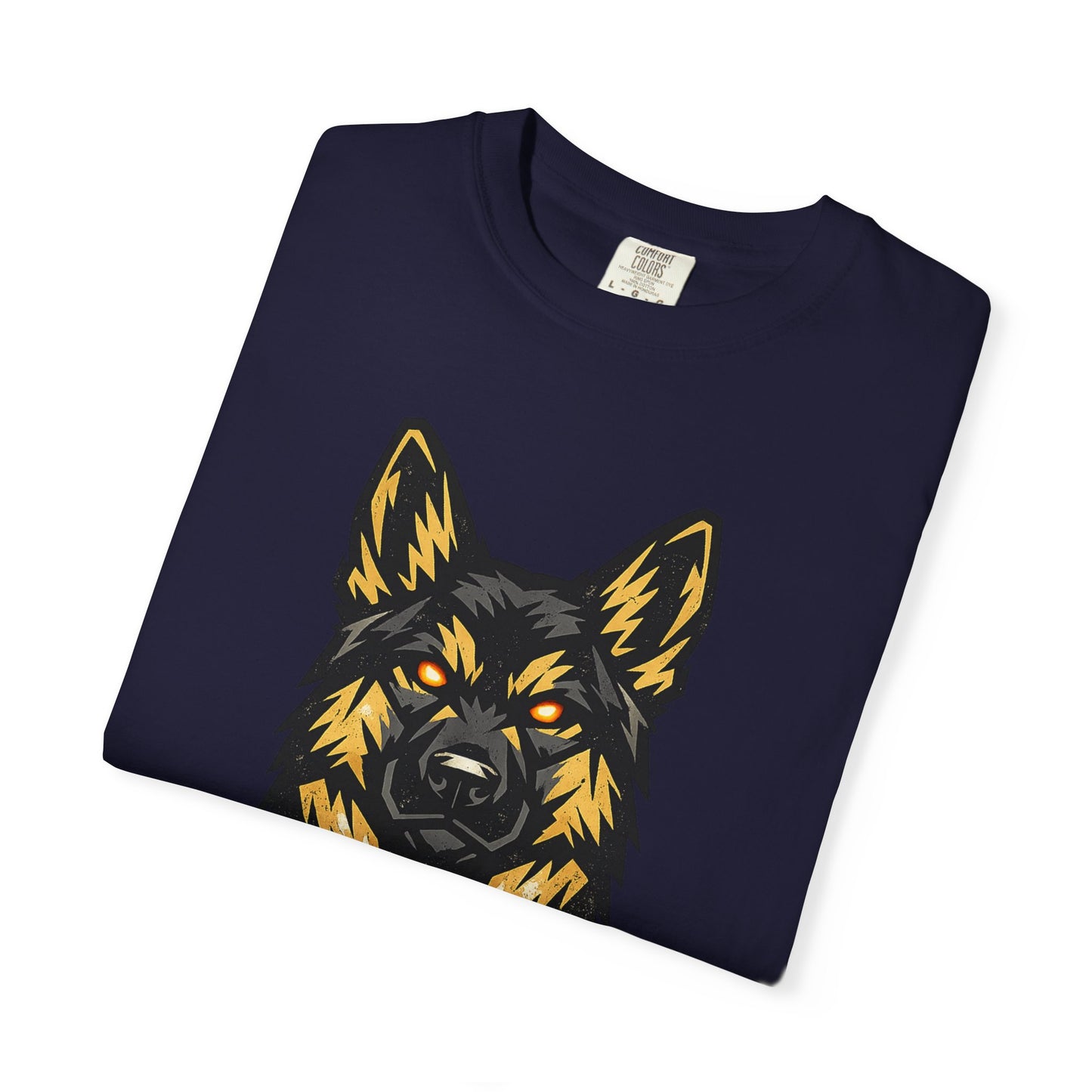 Alpha Energy German Shepherd Head T‑Shirt – Athletic Logo Dog Lover Tee | Bold Working Dog Graphic for Fitness & Streetwear | T‑Shirt