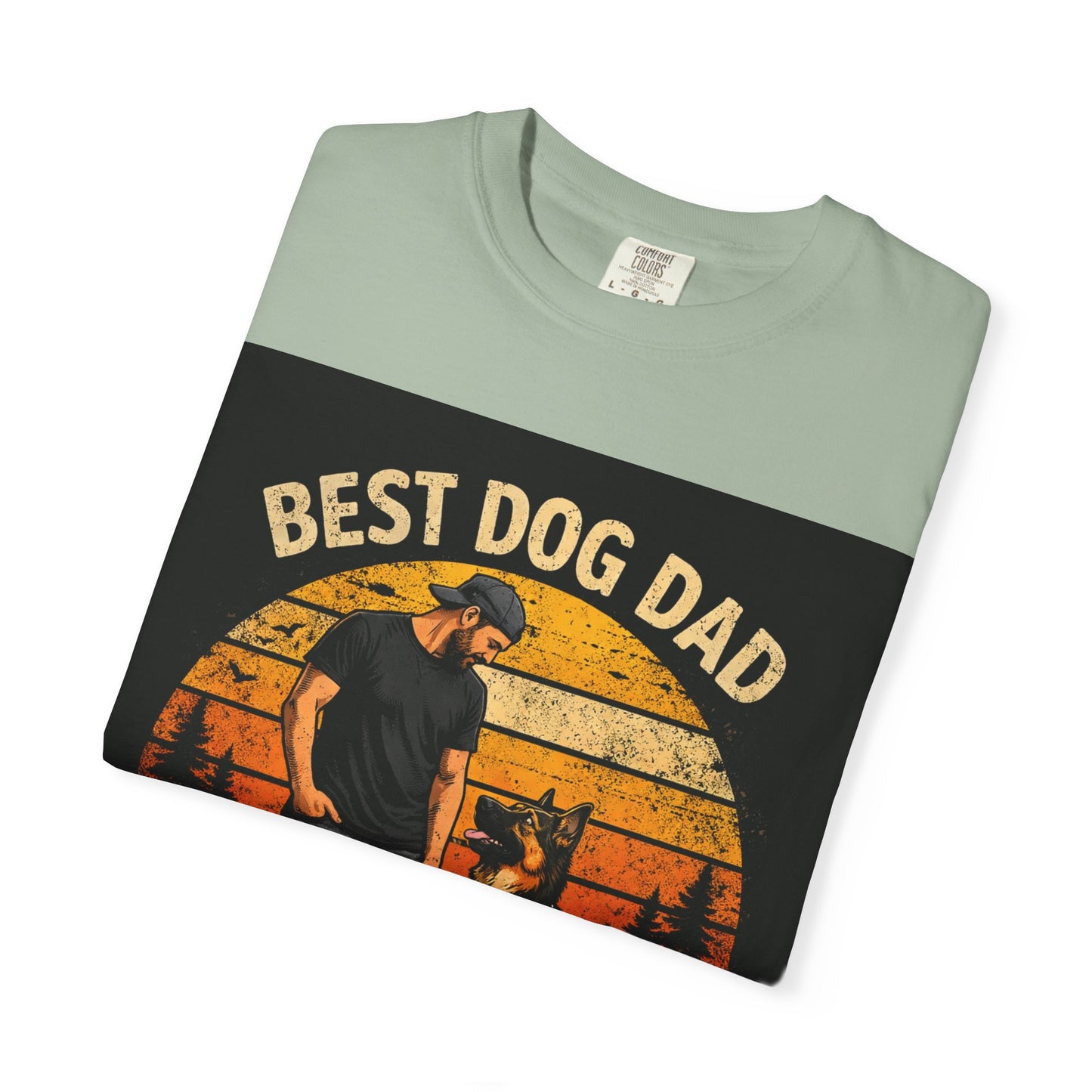 Best Dog Dad by My Side T-Shirt | Dog Lover Father Tee