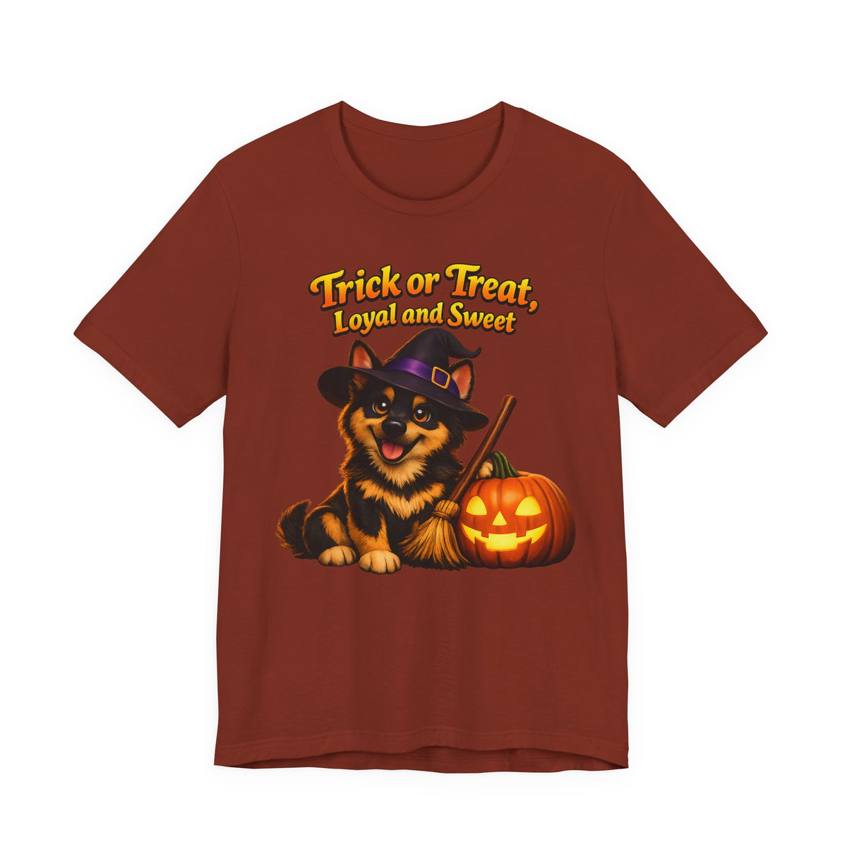 German Shepherd Halloween Witch Shirt – Trick or Treat, Loyal and Sweet