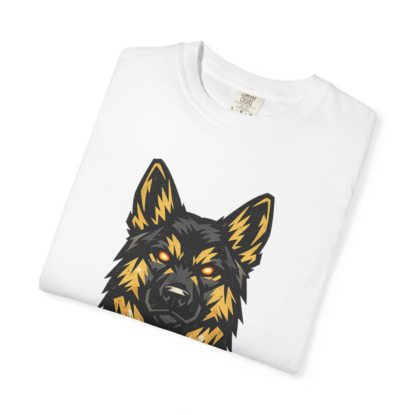 Alpha Energy German Shepherd Head T‑Shirt – Athletic Logo Dog Lover Tee | Bold Working Dog Graphic for Fitness & Streetwear | T‑Shirt