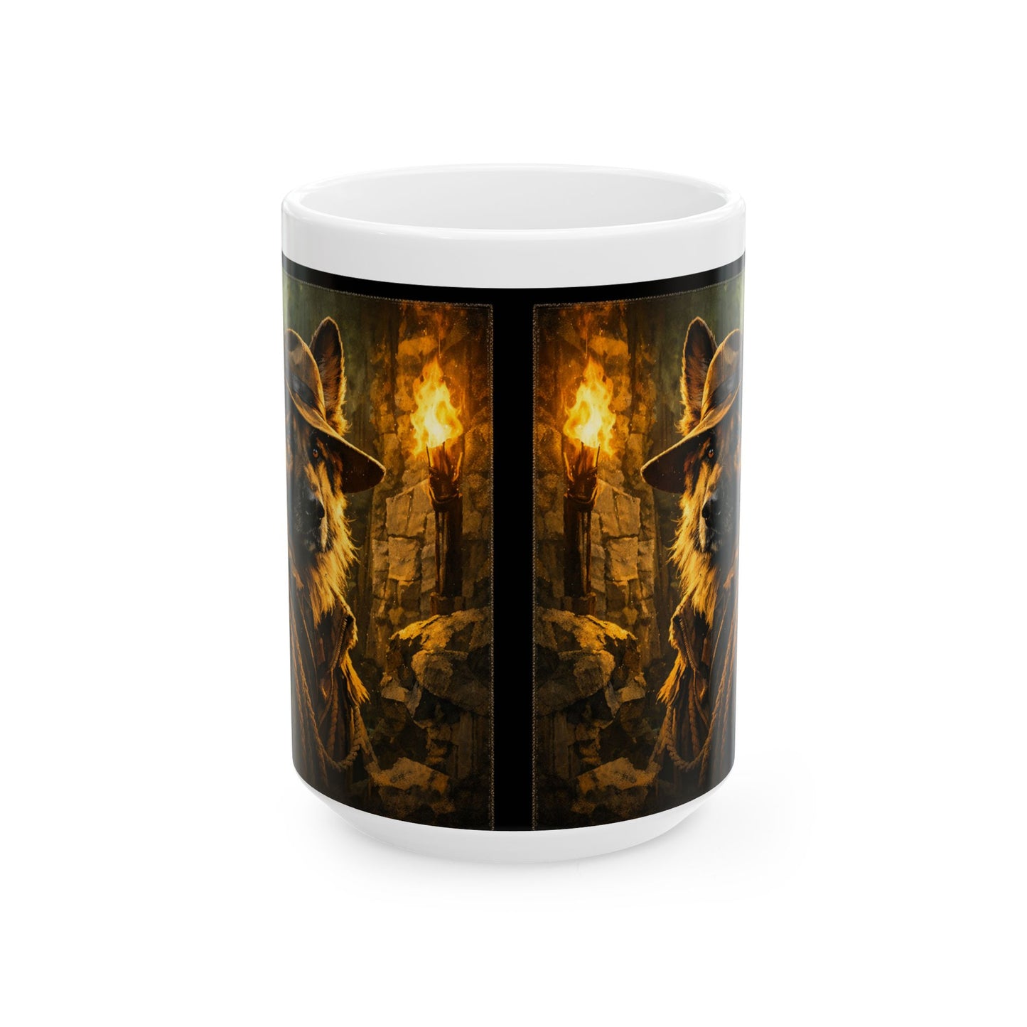 Shepherd Jones with Torch Mug | Indy Shepherd Ceramic Coffee Mug