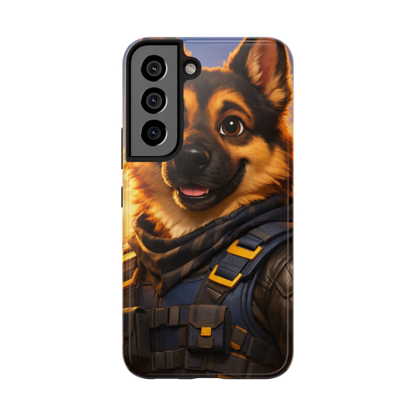 German Shepherd Tactical Hero Phone Case – Tough Protective Cover for iPhone & Samsung